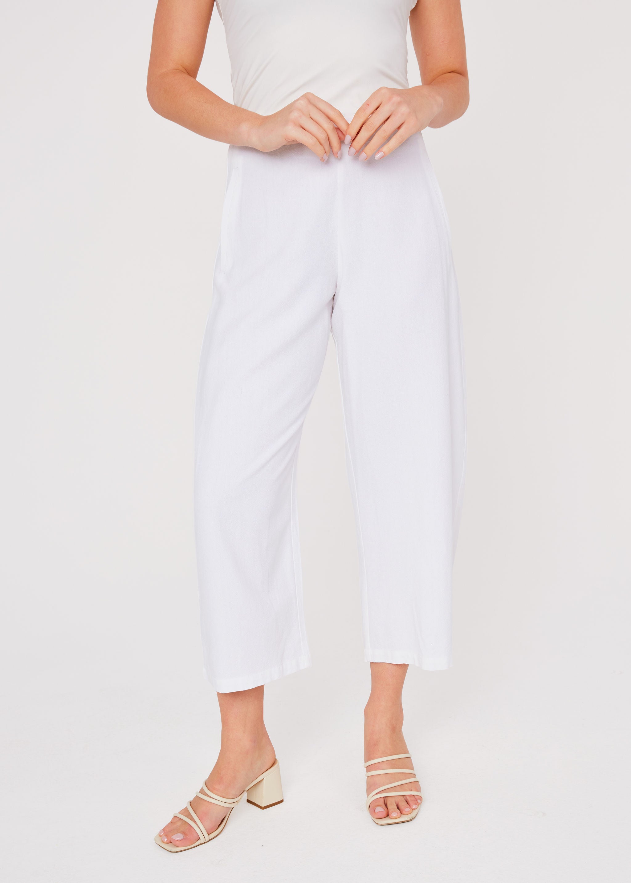 Taylor Pant White Linen