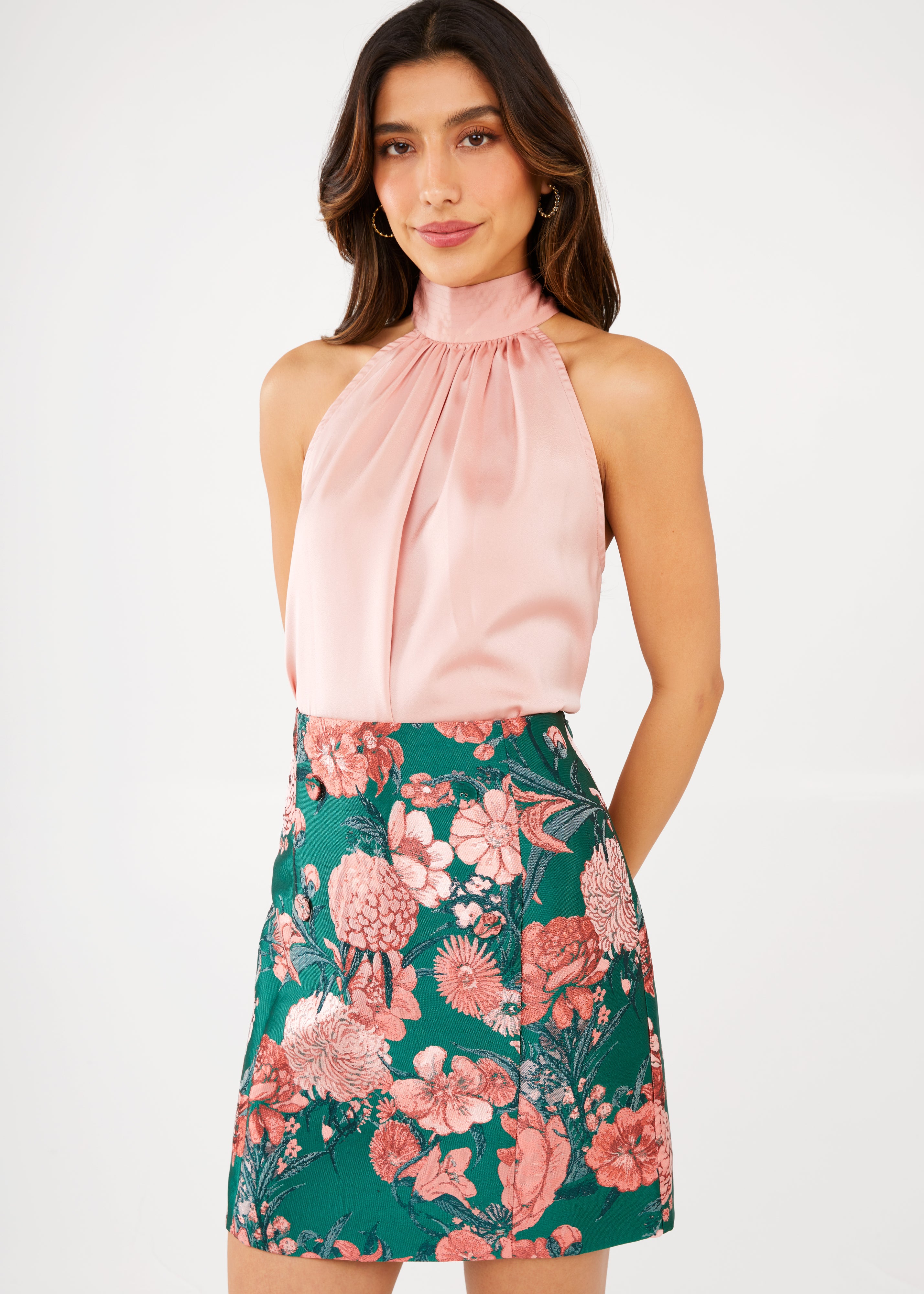 Jessica Skirt Forest Mum Jacquard