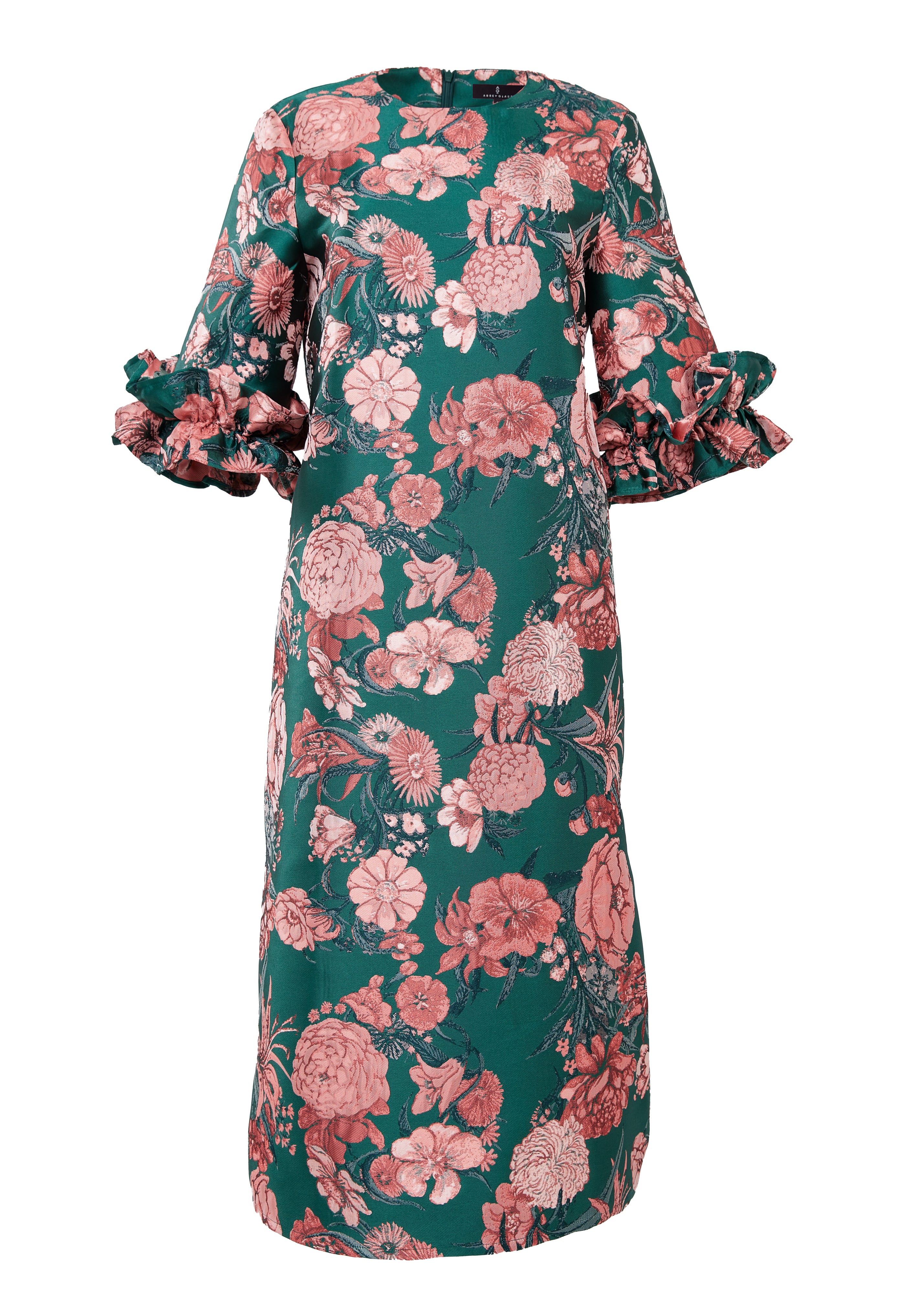 Bronwyn Dress Forest Mum Jacquard