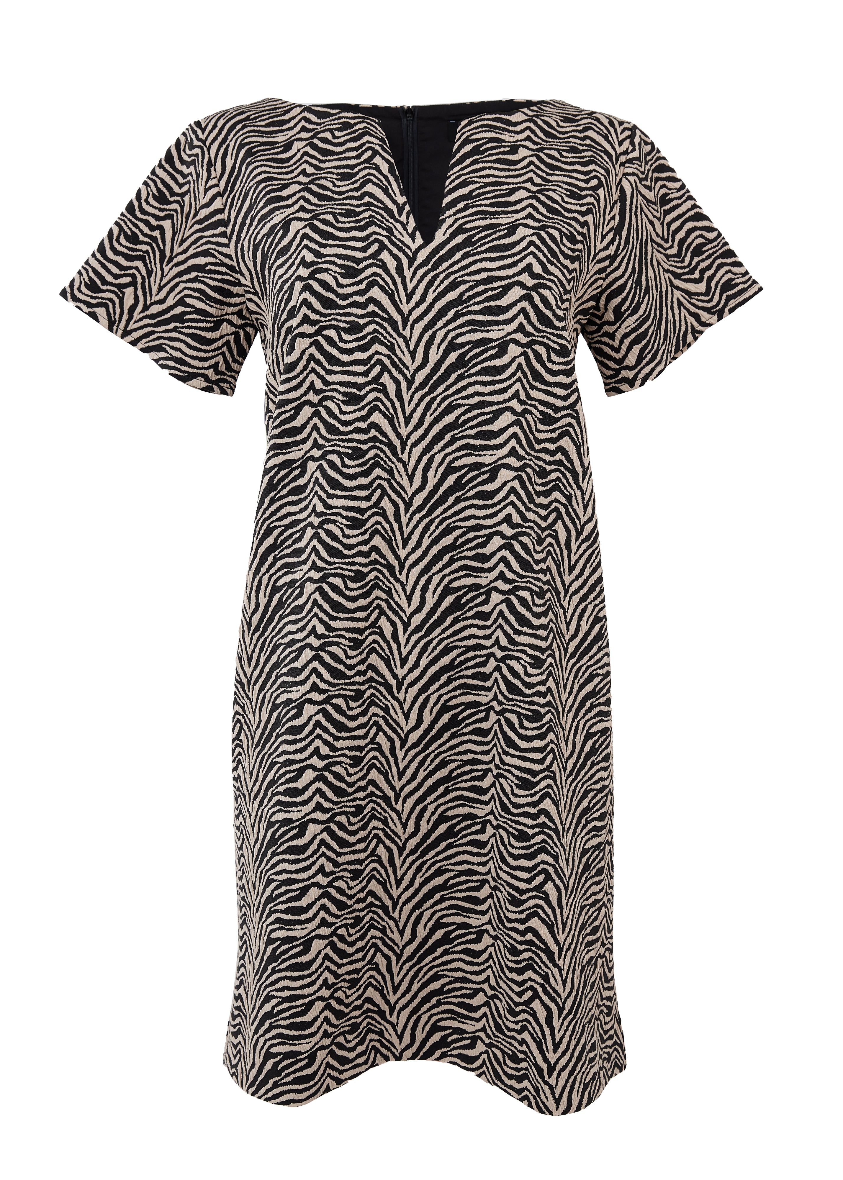 Lulu Dress Zebra Jacquard