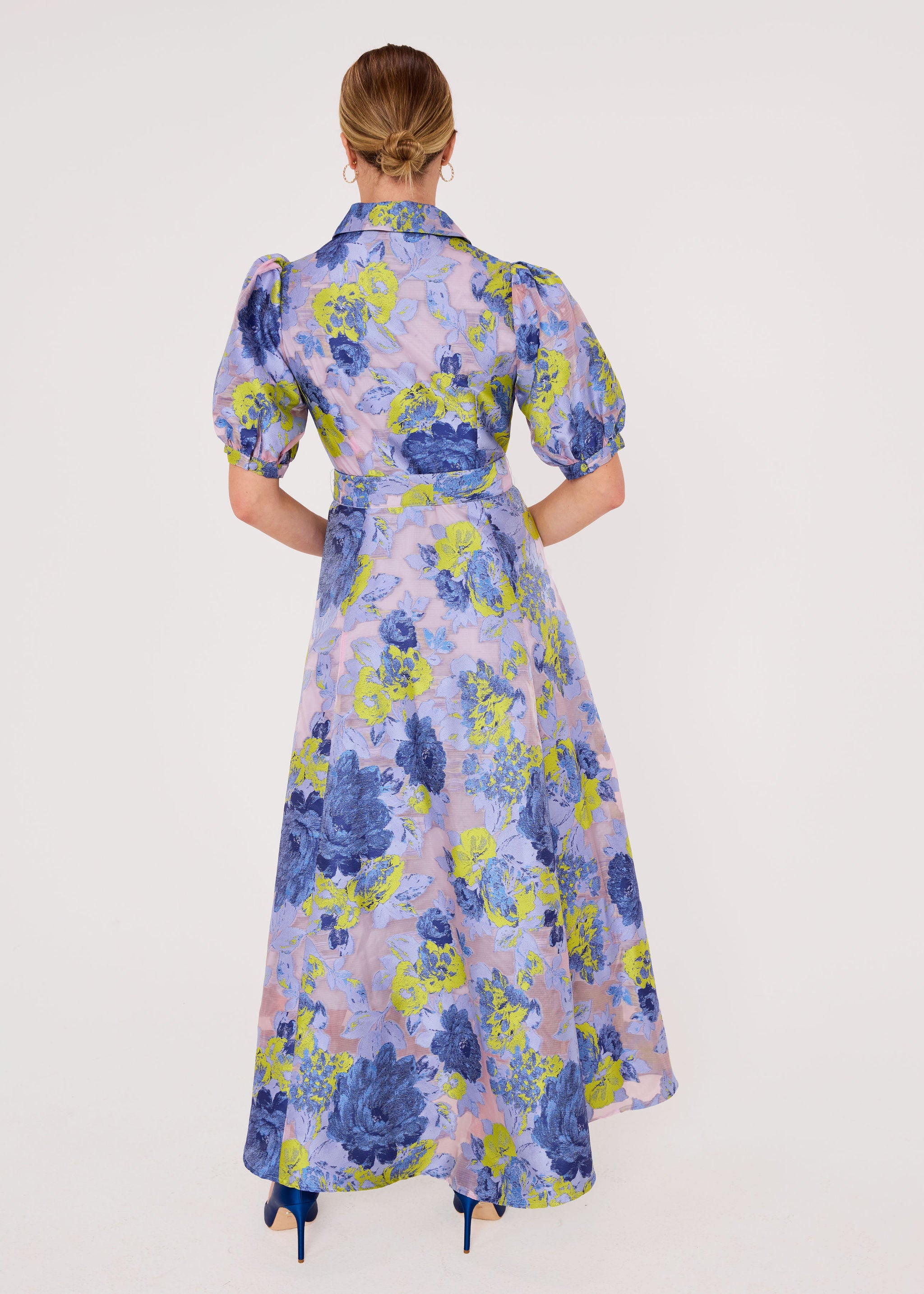 Charlotte Gown Indigo Gardenia Organza
