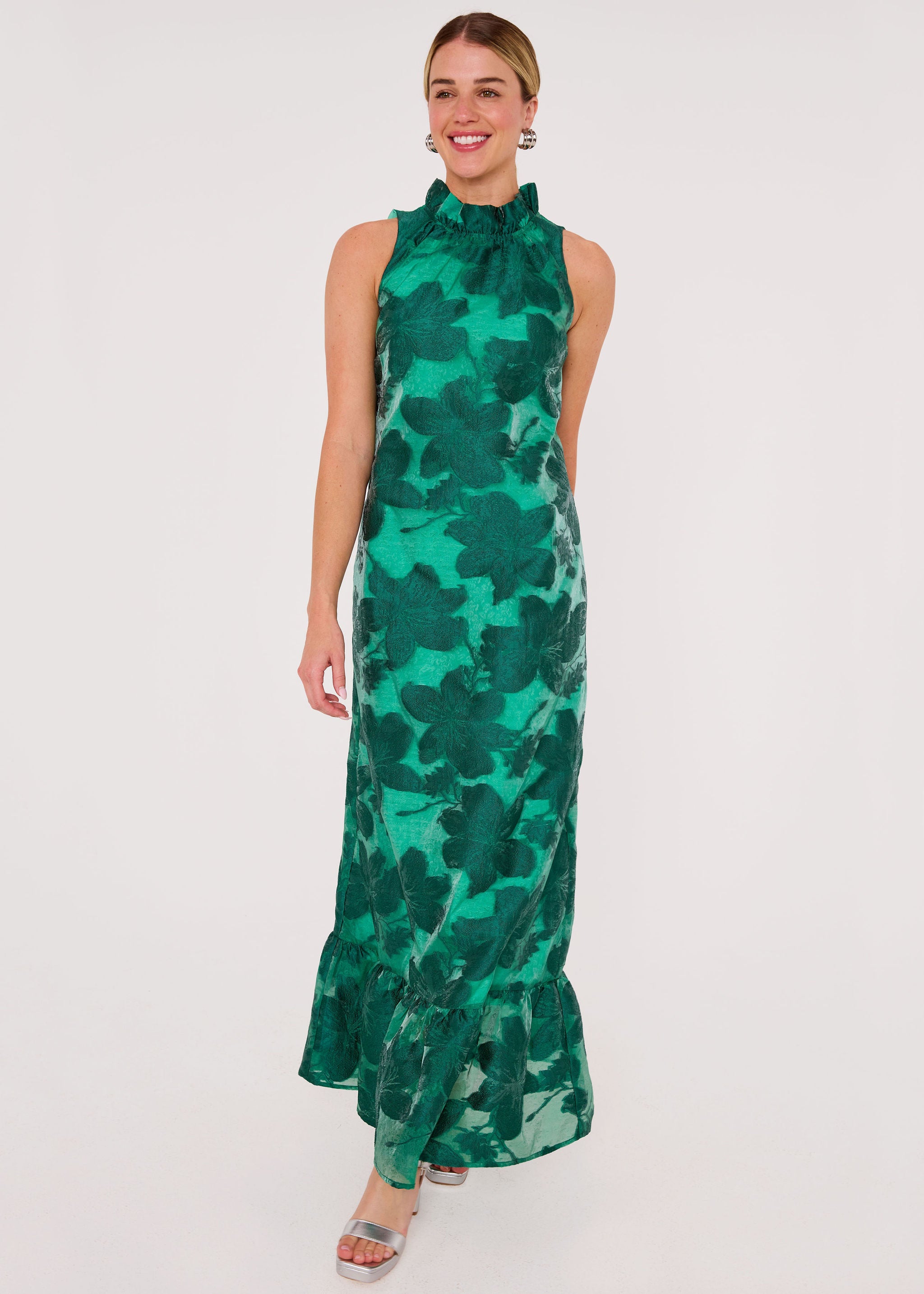 Camille Gown Emerald Azalea Organza