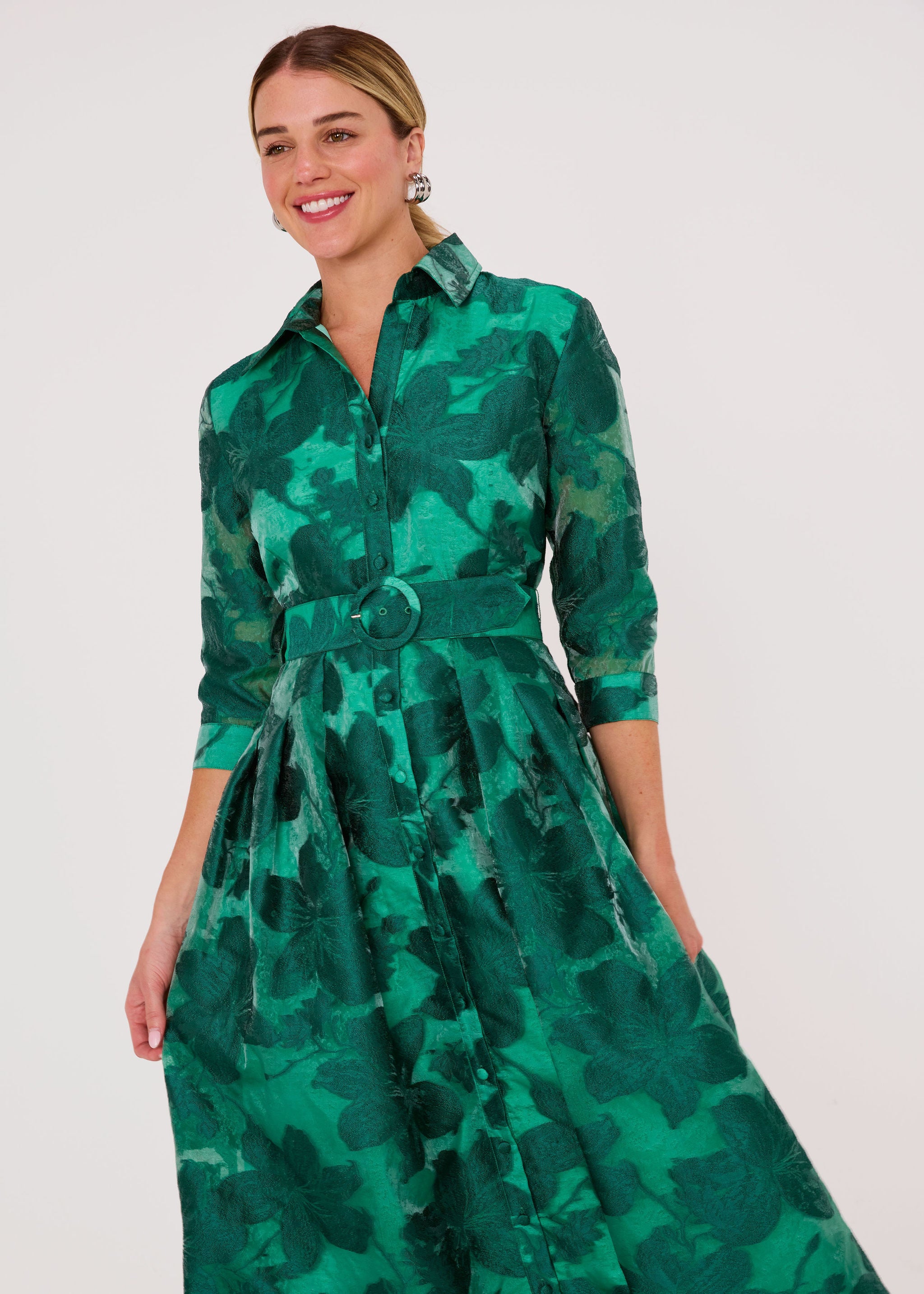 Cecilia Gown Emerald Azalea Organza