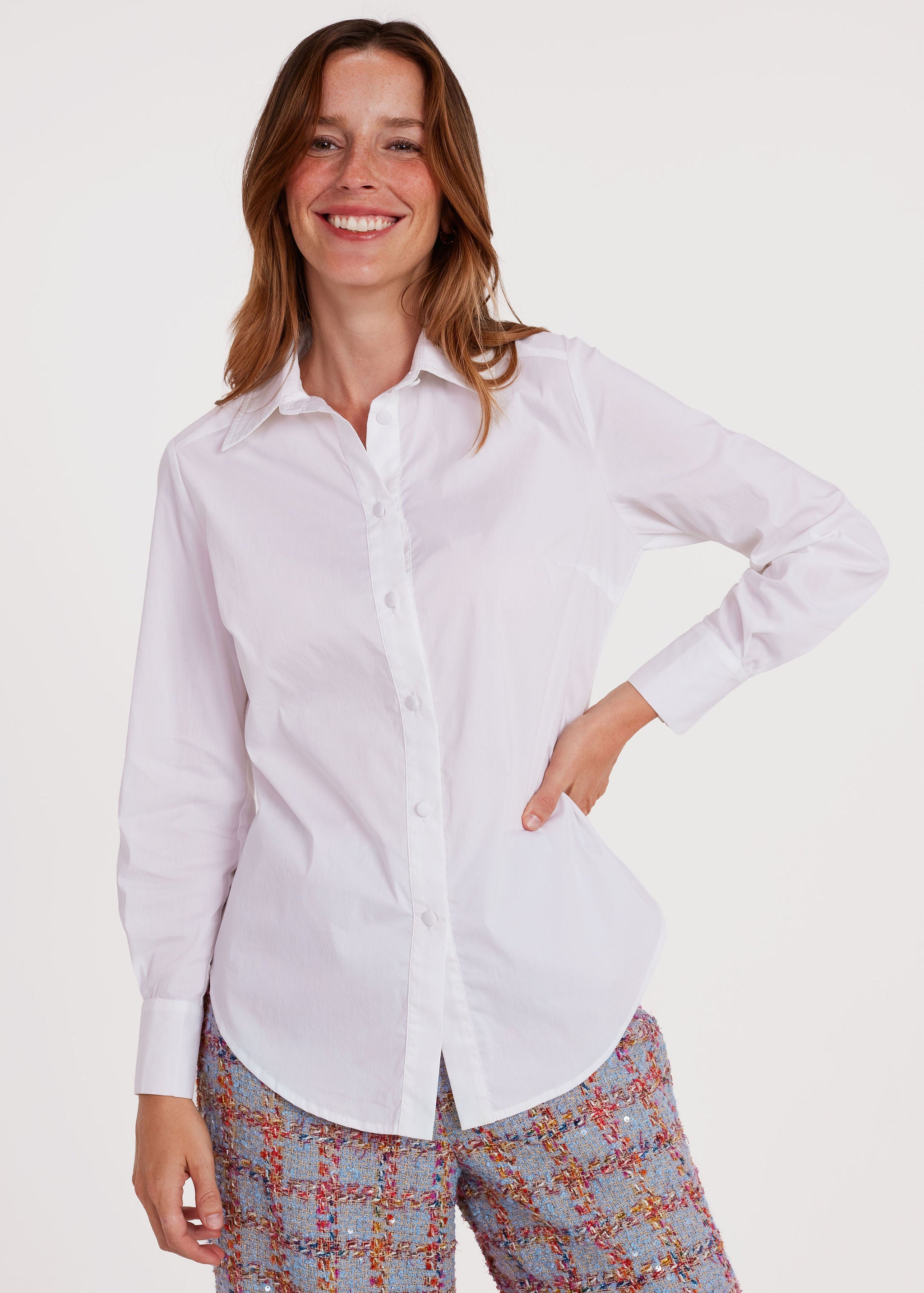 Margaret Blouse White Poplin