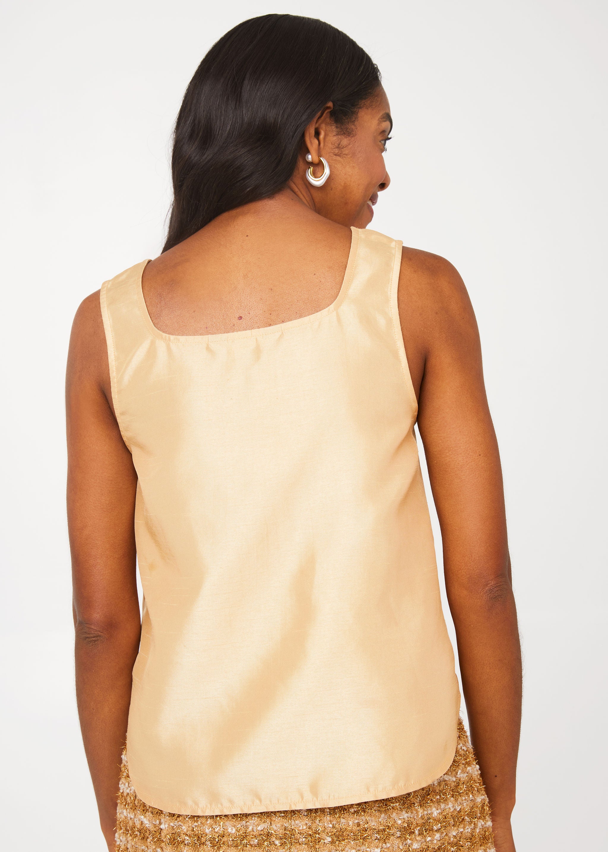 Zara Top Gold Dupioni