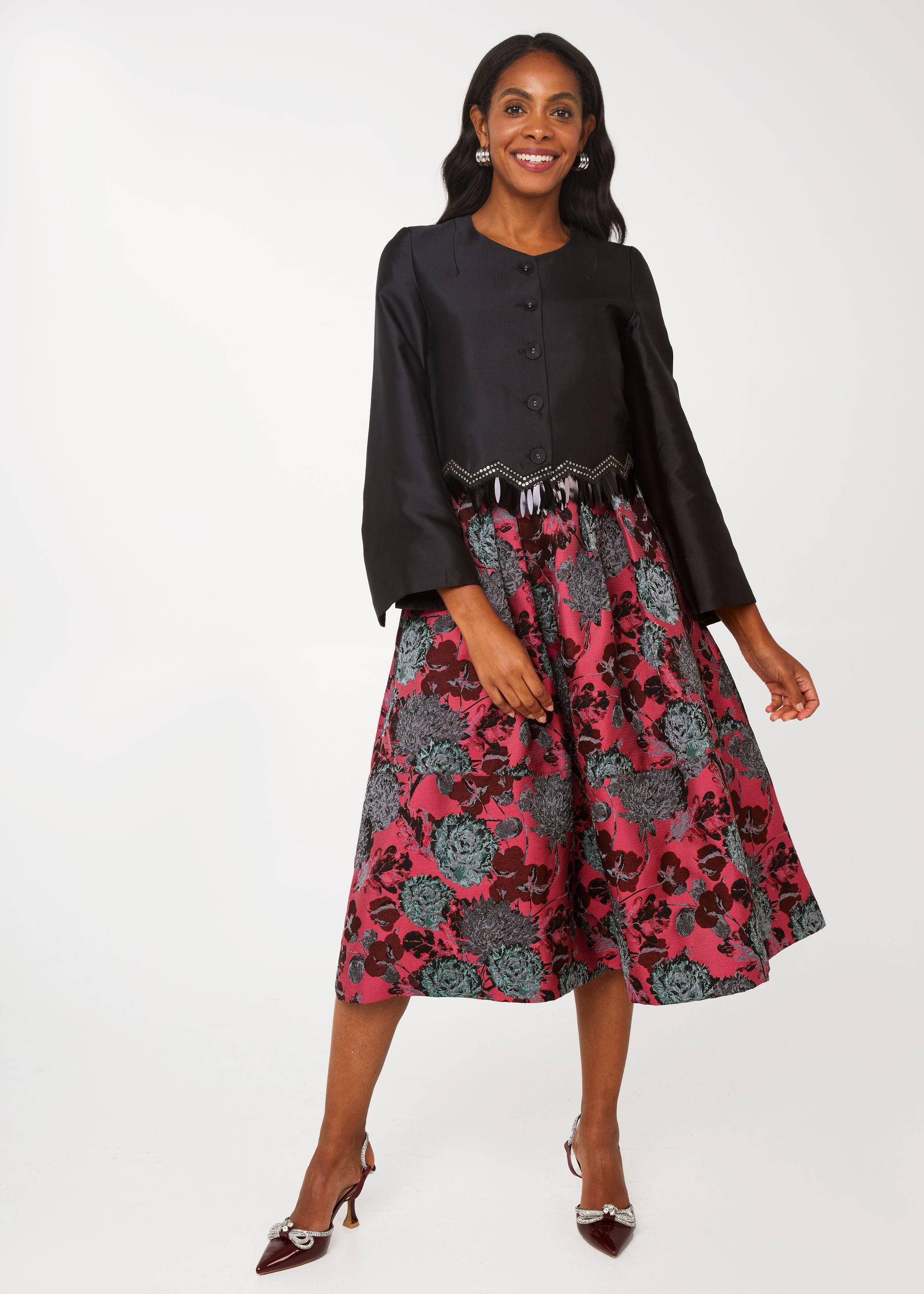 Kennedy Jacket Black Mikado