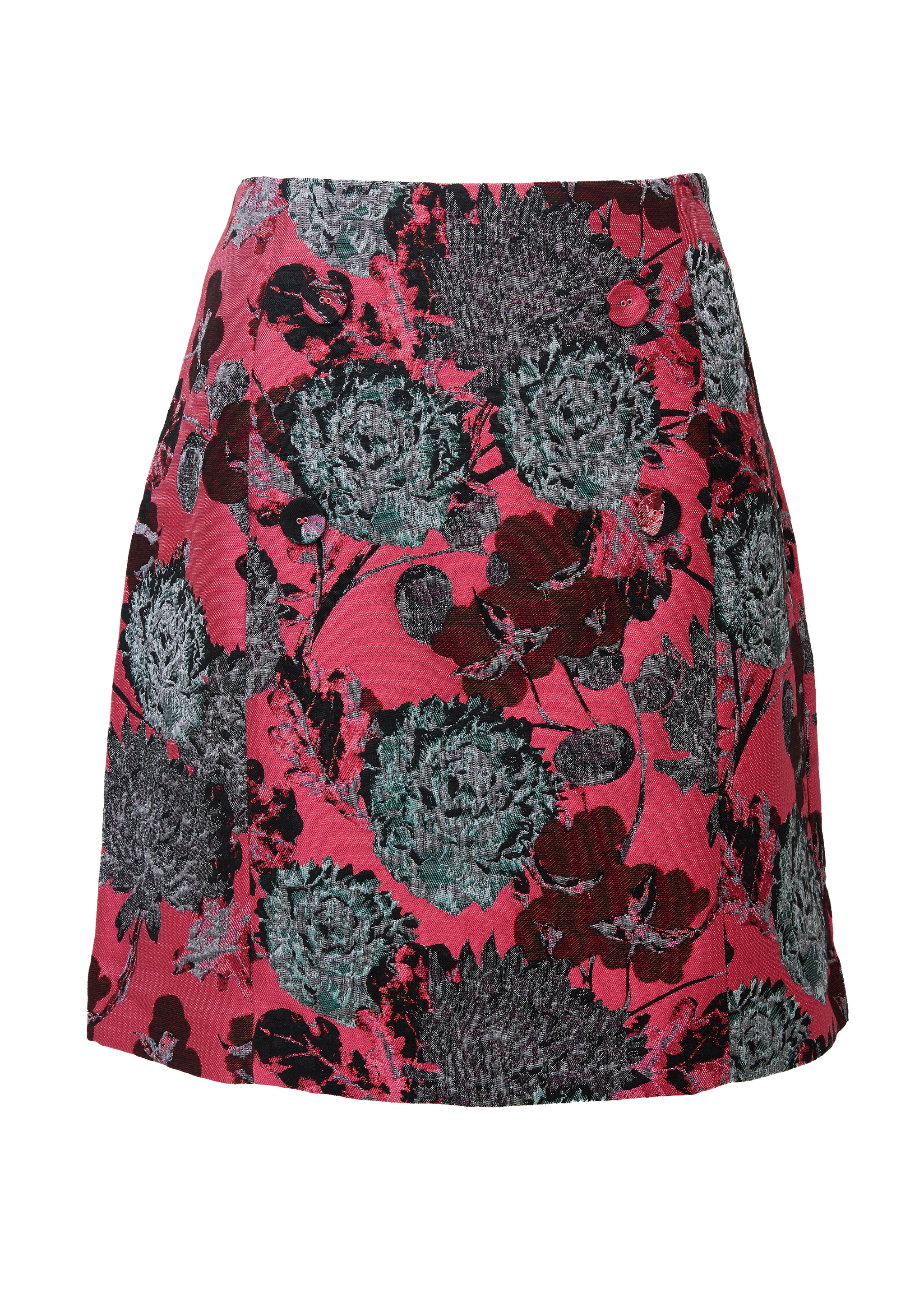 Jessica Skirt Hot Pink Vintage Dahlia Jacquard