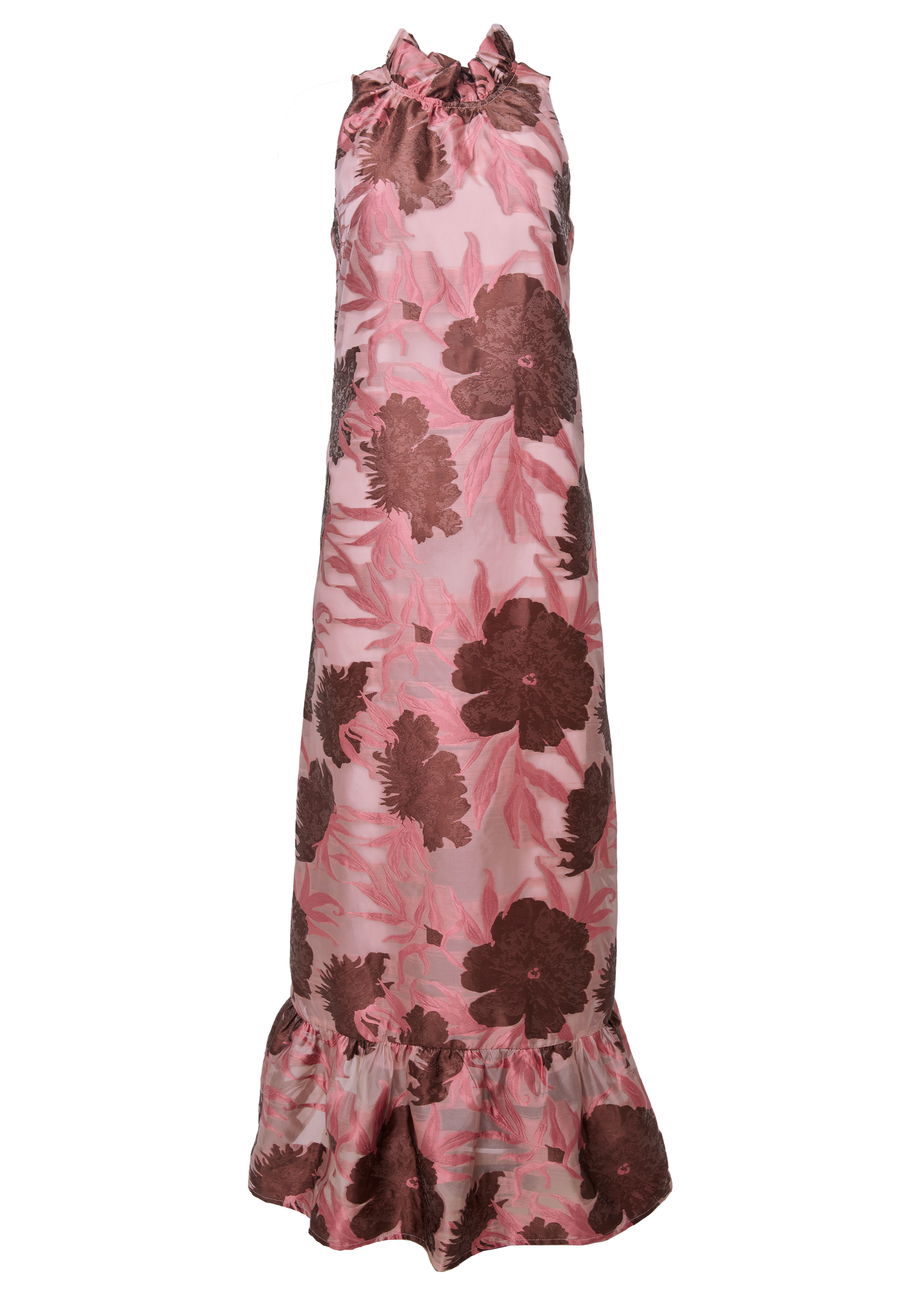 Camille Gown Blush Pansy Vine Organza