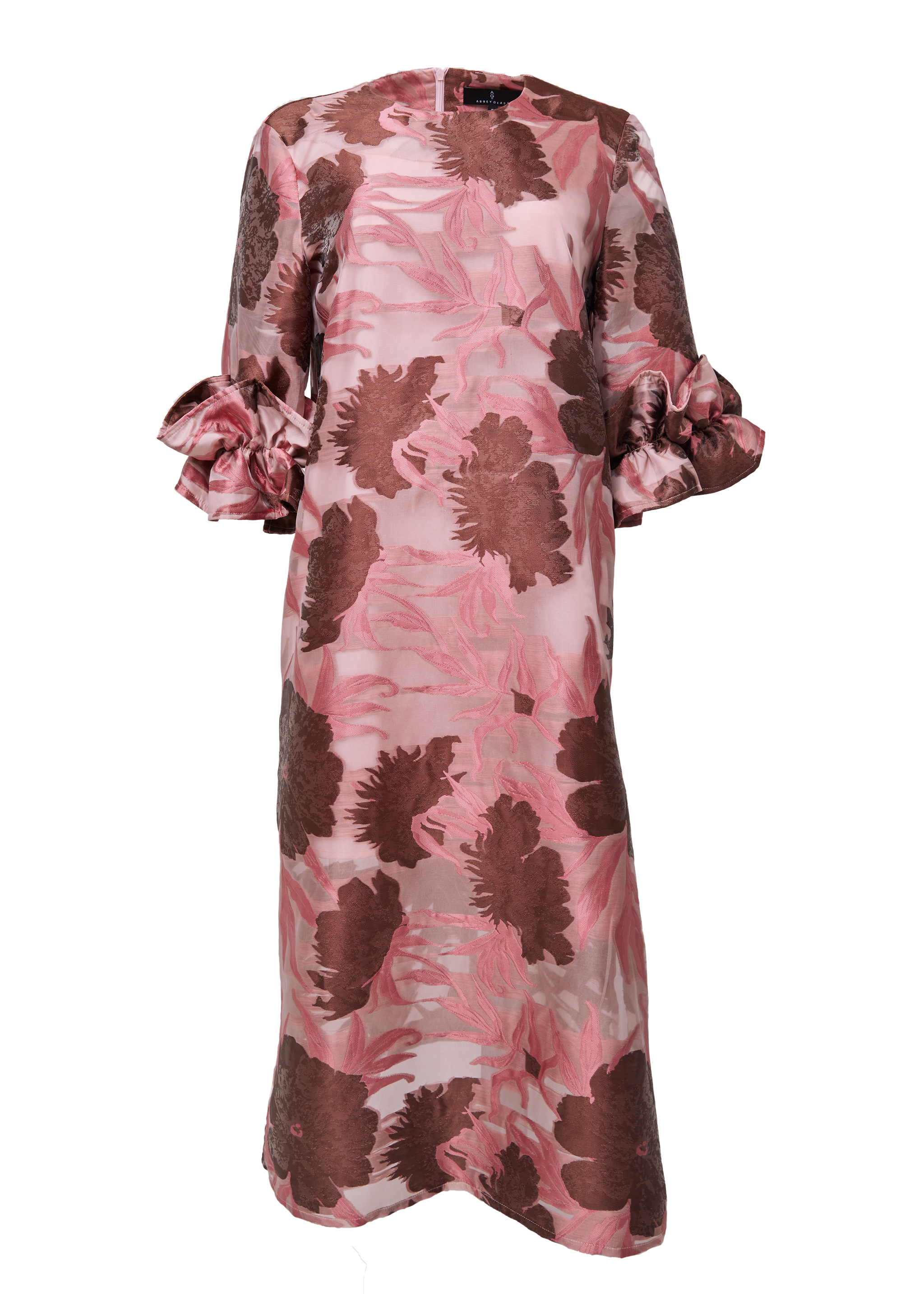 Bronwyn Dress Blush Pansy Vine Organza