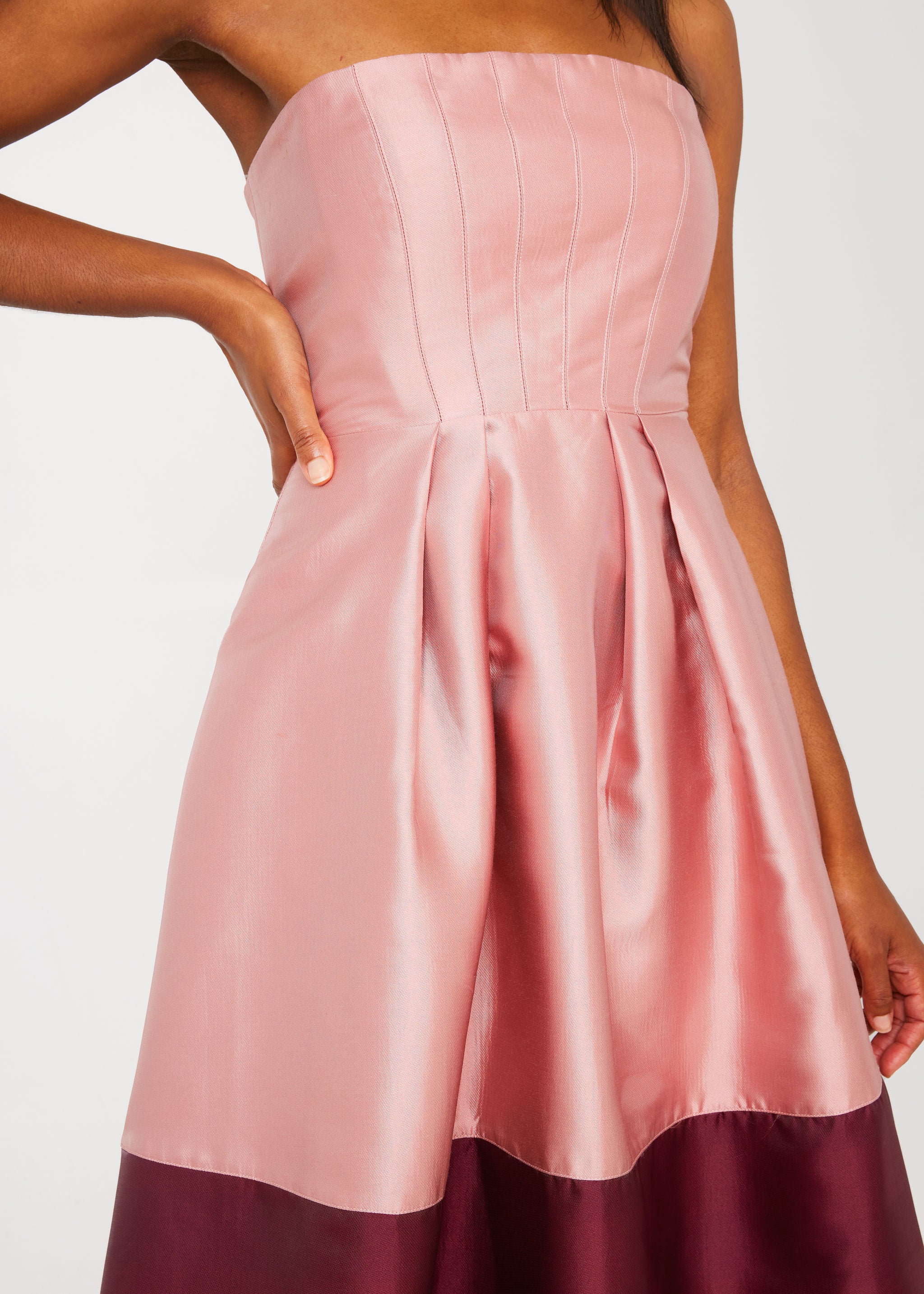Catherine Dress Blush Mikado