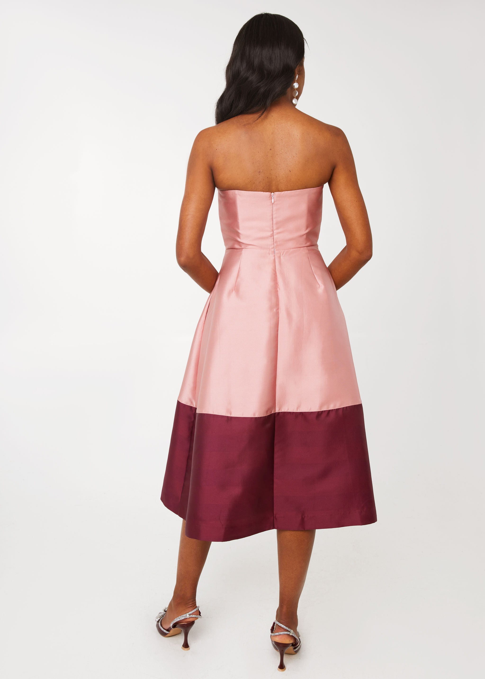 Catherine Dress Blush Mikado