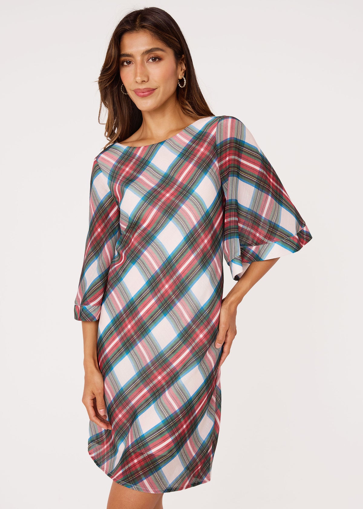 Blythe Dress Holiday Tartan Chiffon