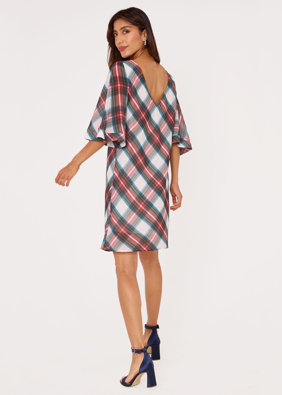 Blythe Dress Holiday Tartan Chiffon