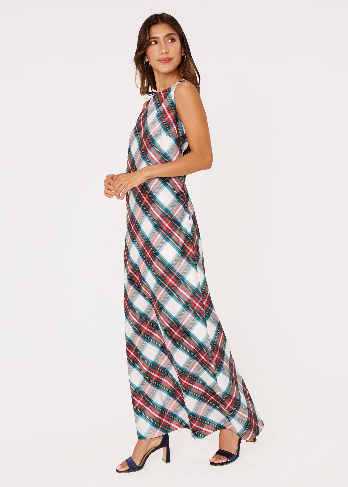 Hannah Dress Holiday Tartan Dupioni