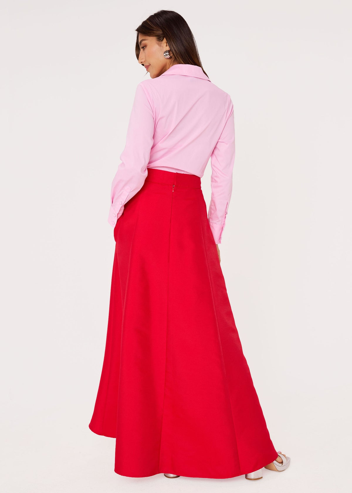 Olivia Skirt Red Mikado