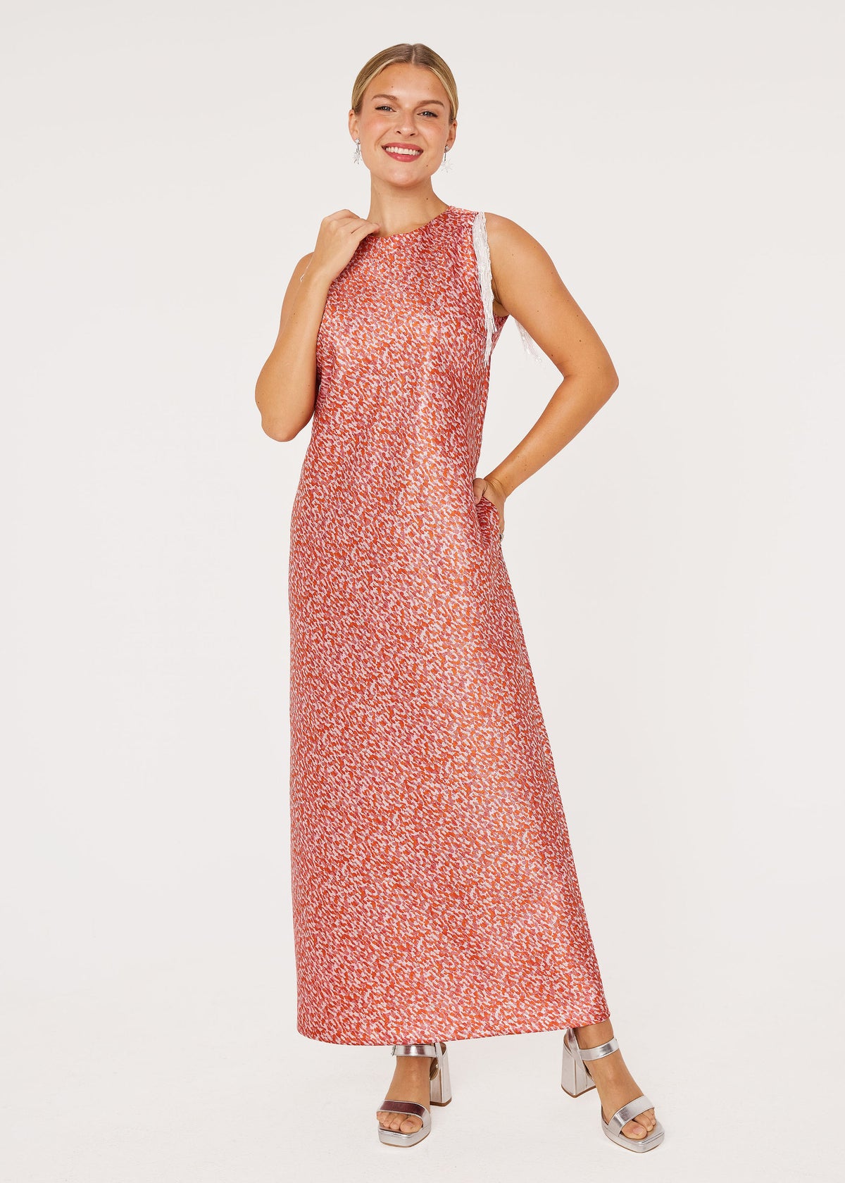 Hannah Dress Sunset Shimmer Jacquard