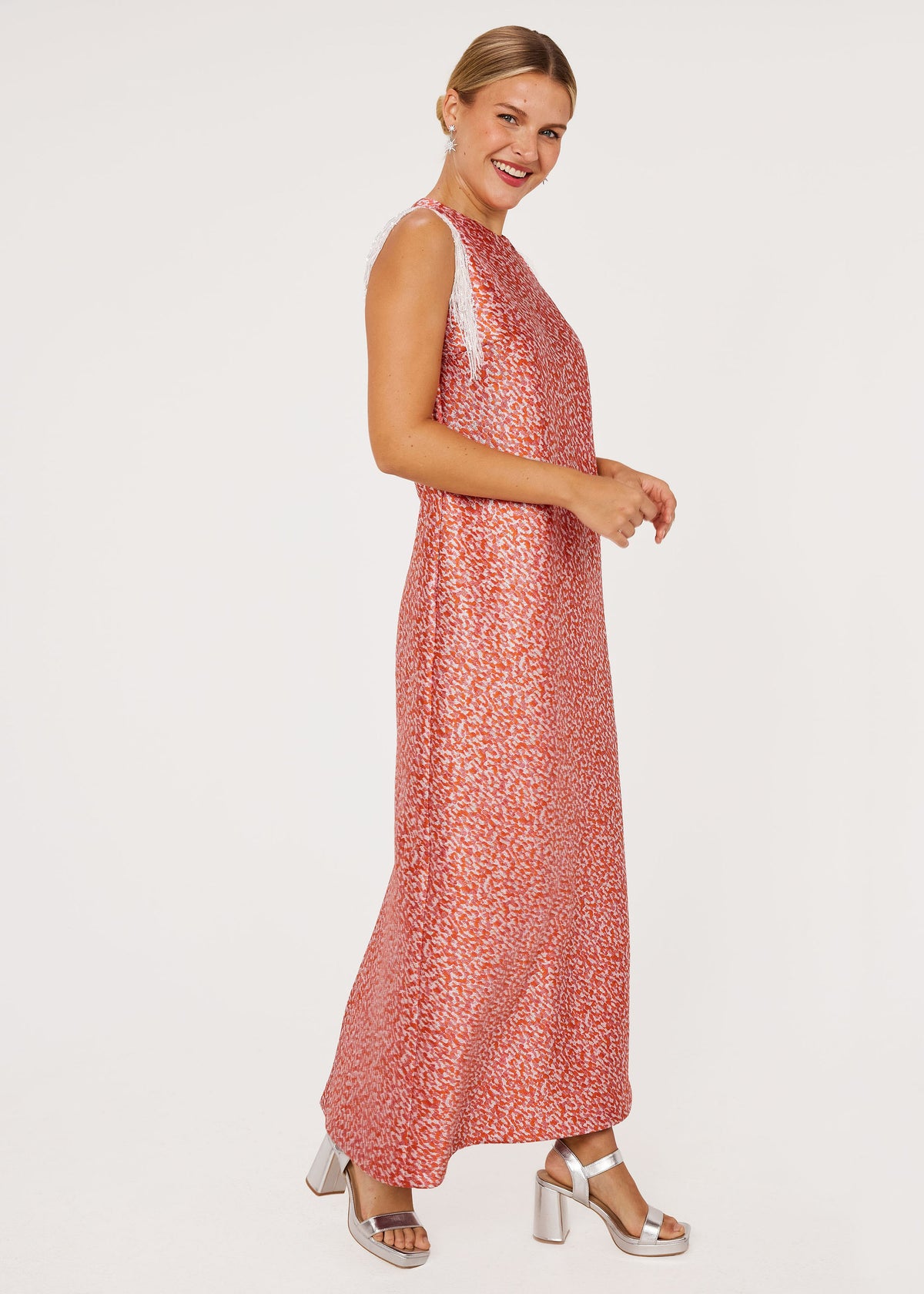 Hannah Dress Sunset Shimmer Jacquard