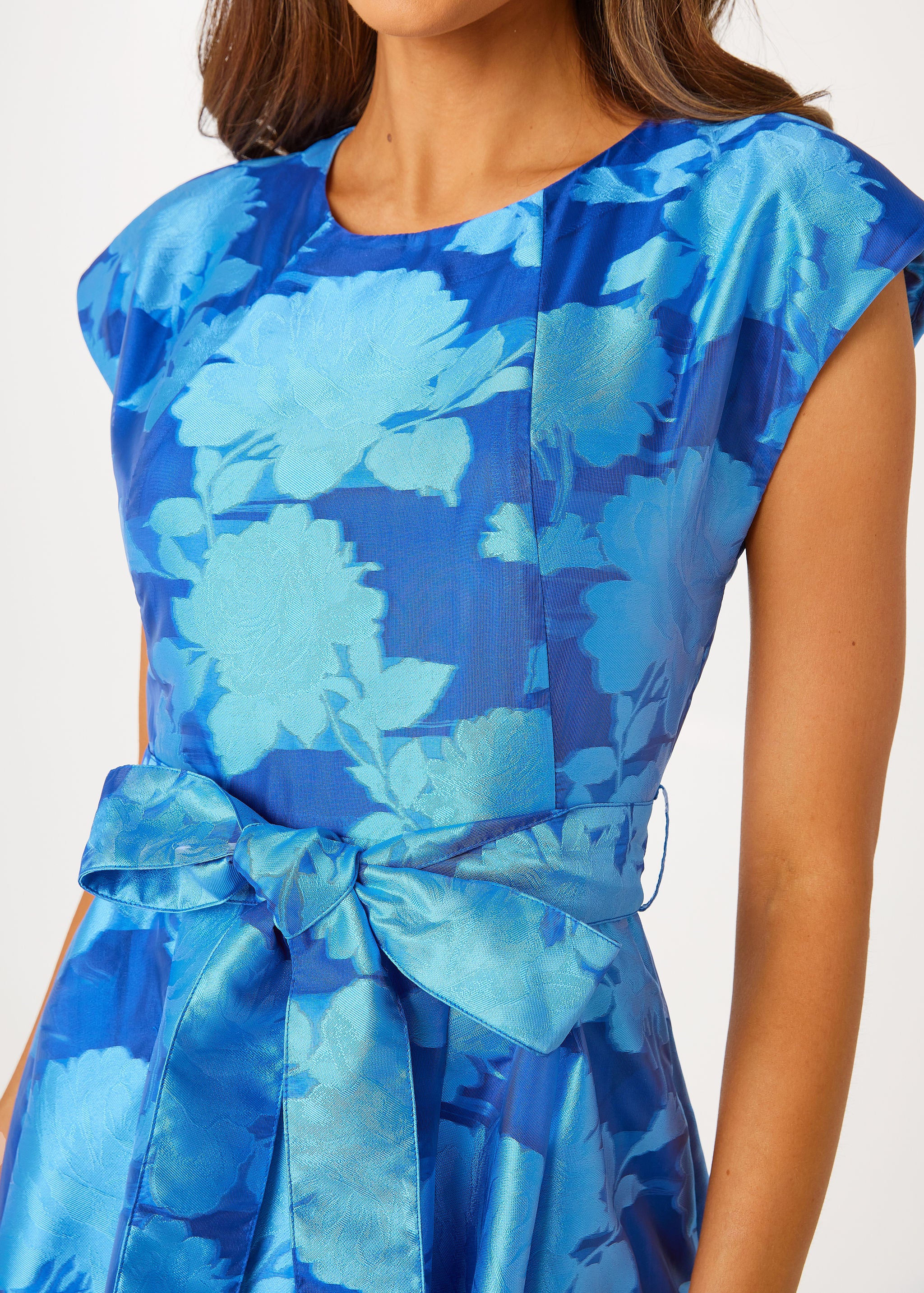 Olivia Gown Blue Tea Rose Organza