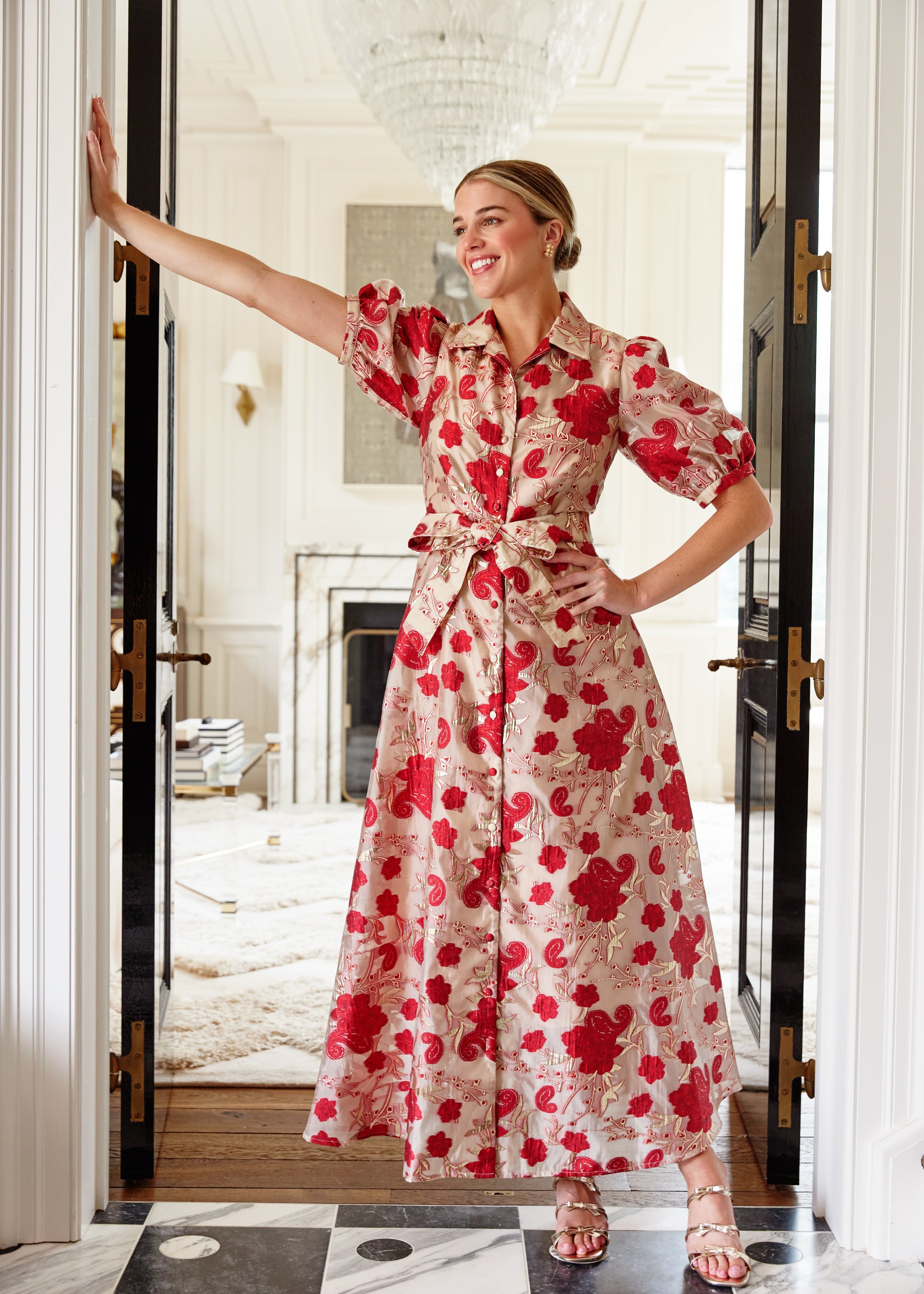 Charlotte Gown Red Moonlight Organza