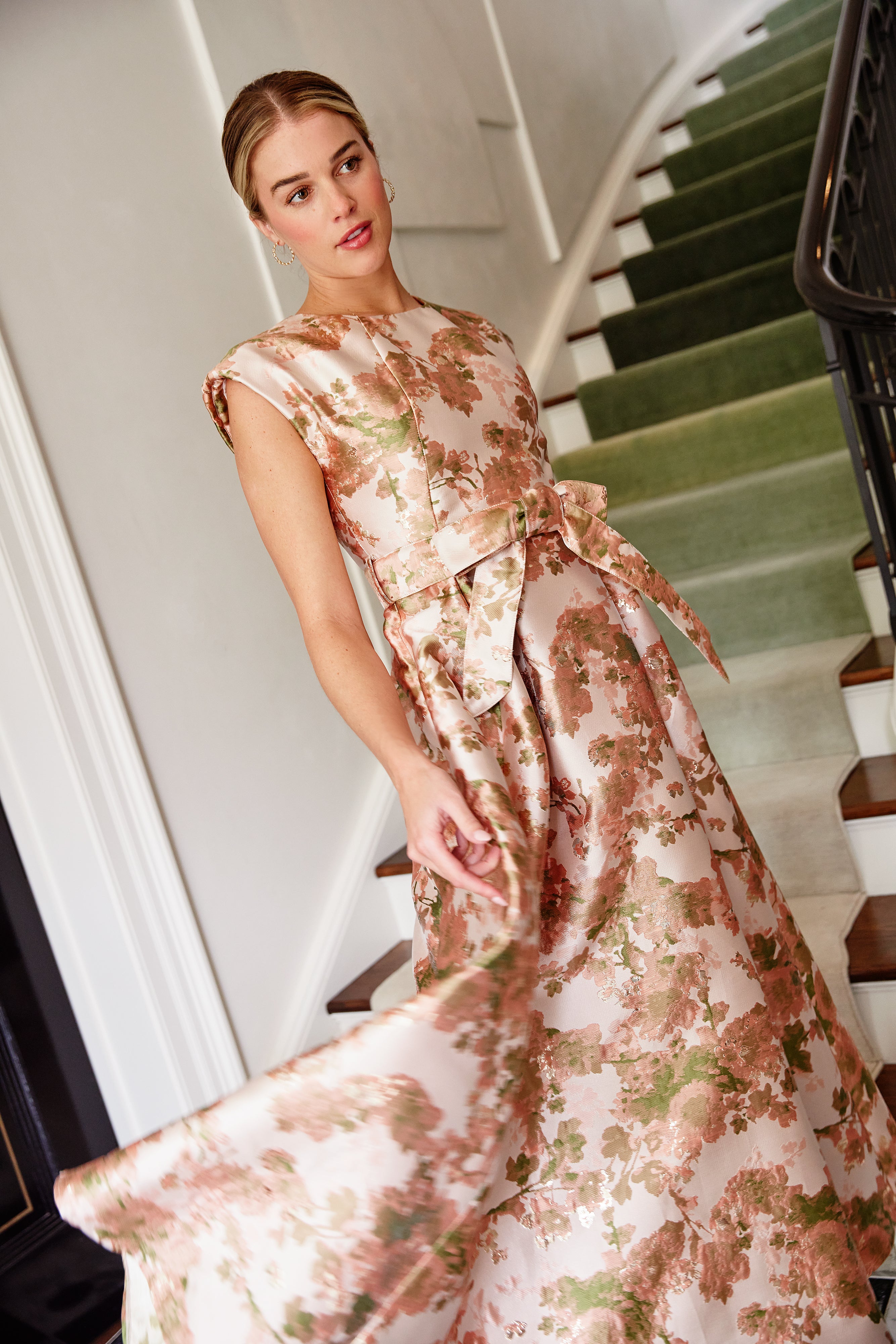 Olivia Gown Baby's Breath Jacquard