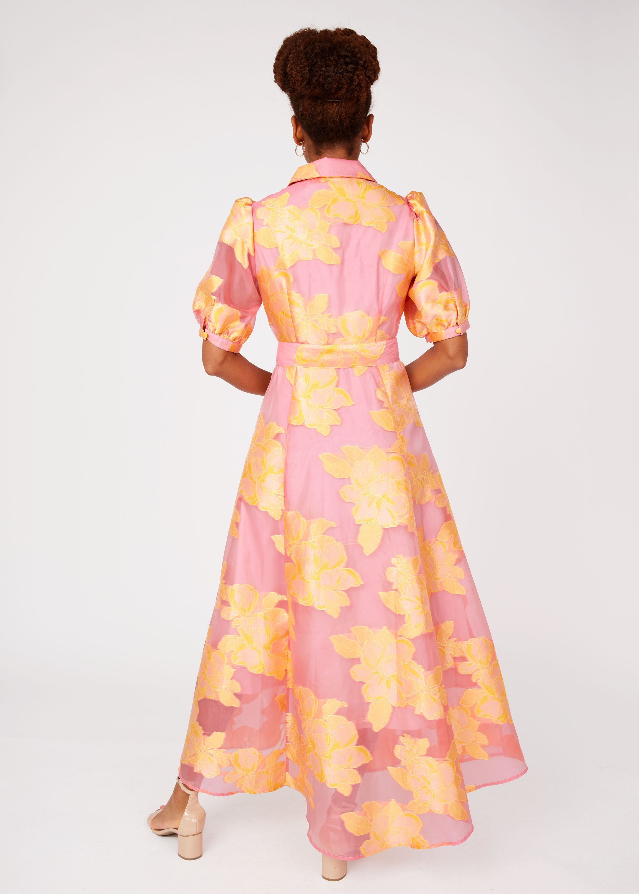 Charlotte Gown Sorbet Peony Organza