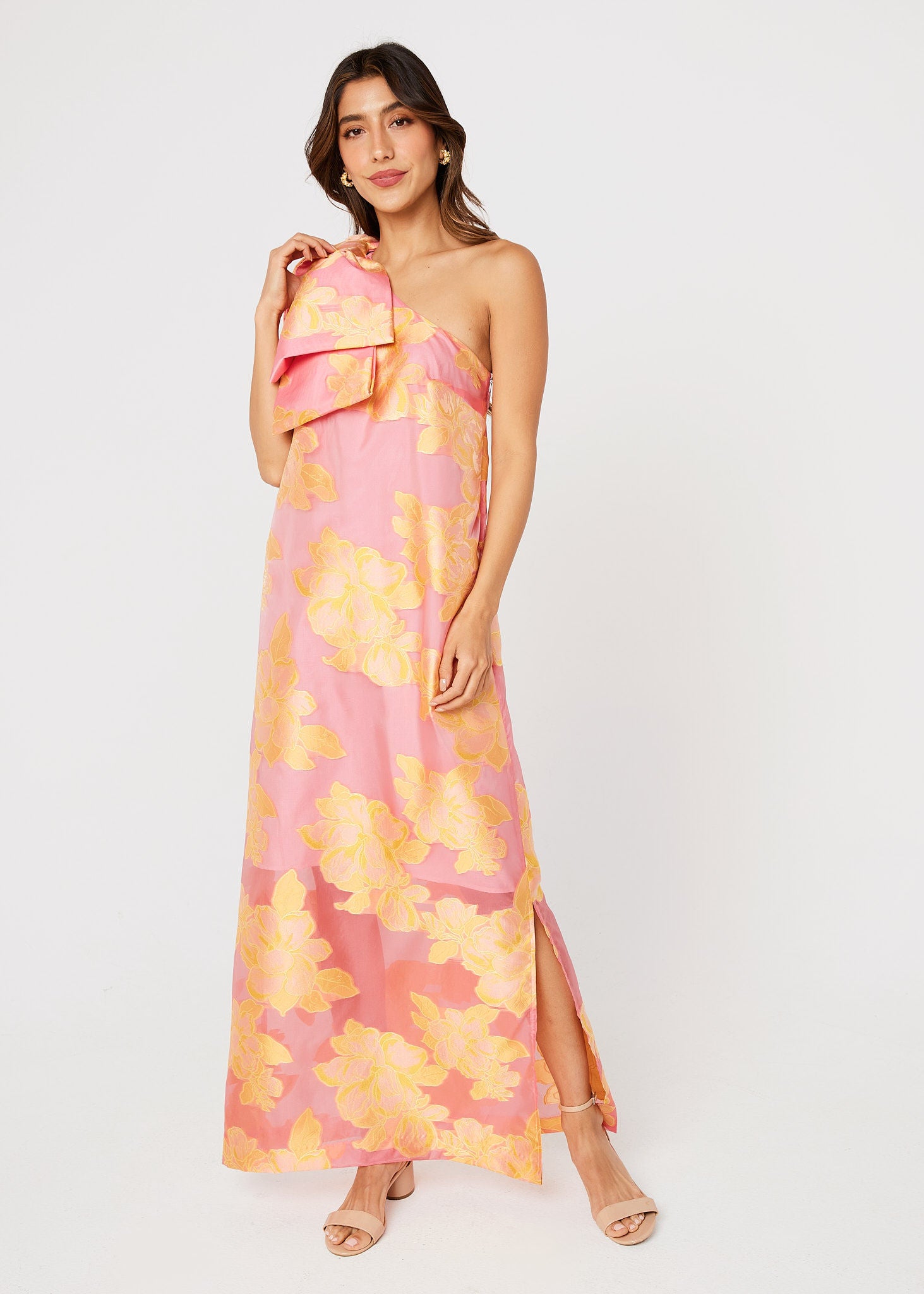 Cassie Gown Sorbet Peony Organza