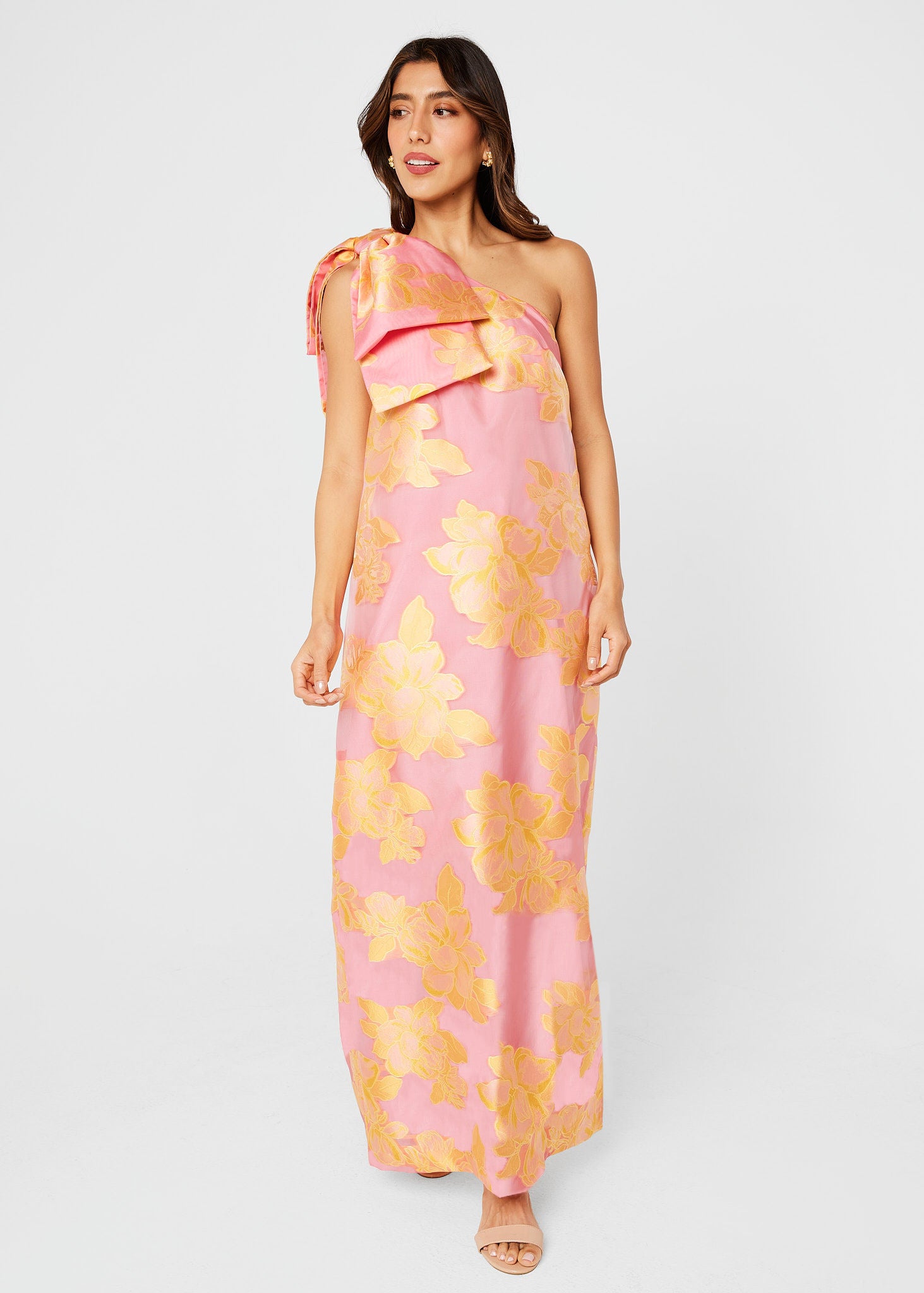 Cassie Gown Sorbet Peony Organza