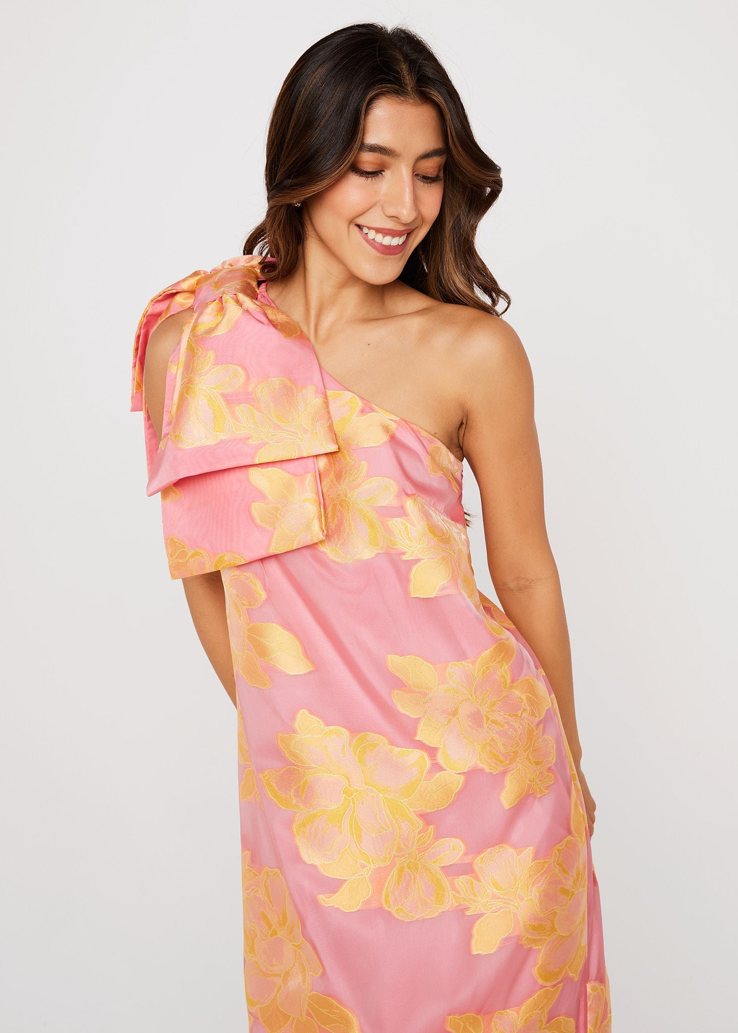 Cassie Gown Sorbet Peony Organza