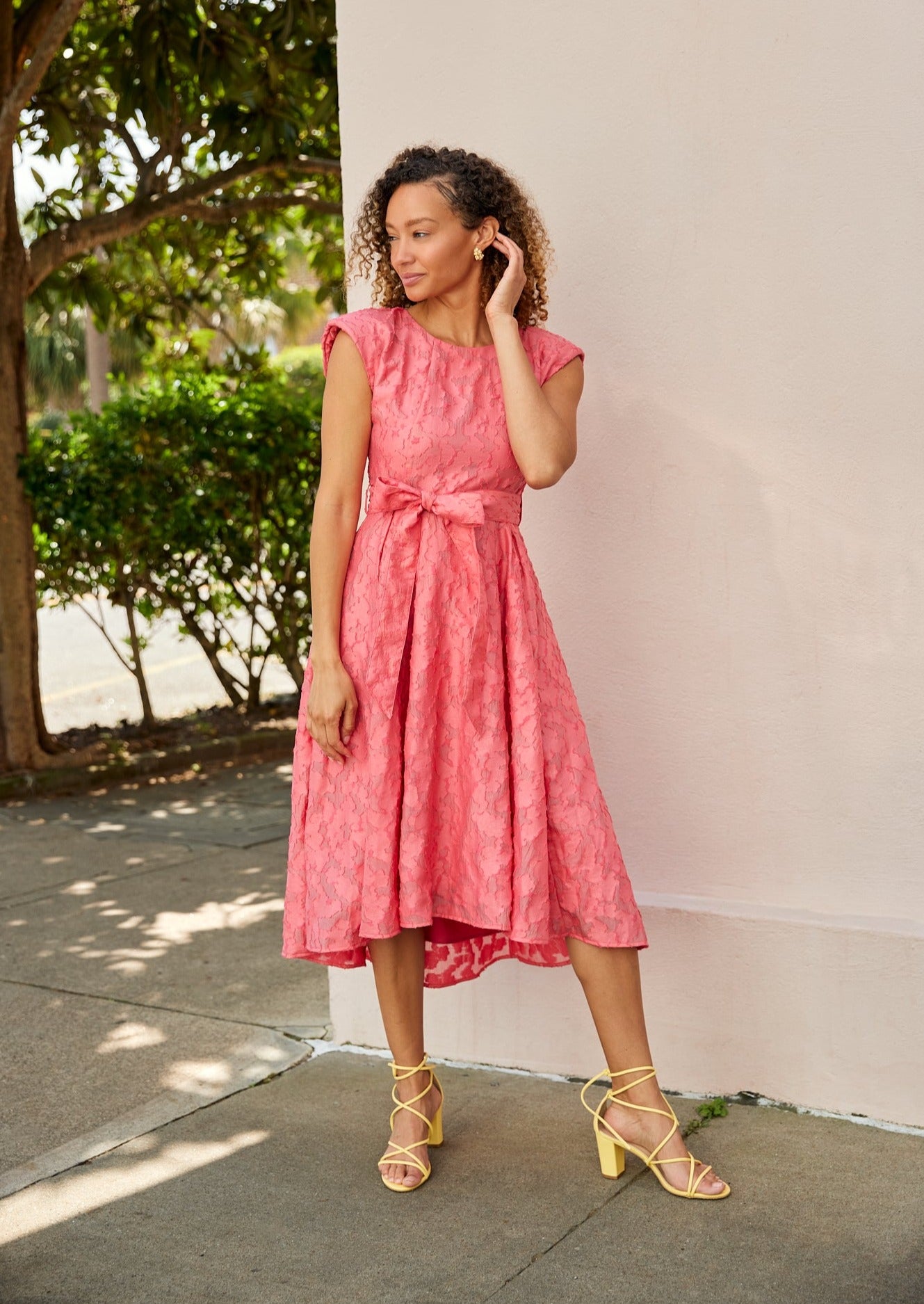Olivia Dress Hot Coral XXL / Pink