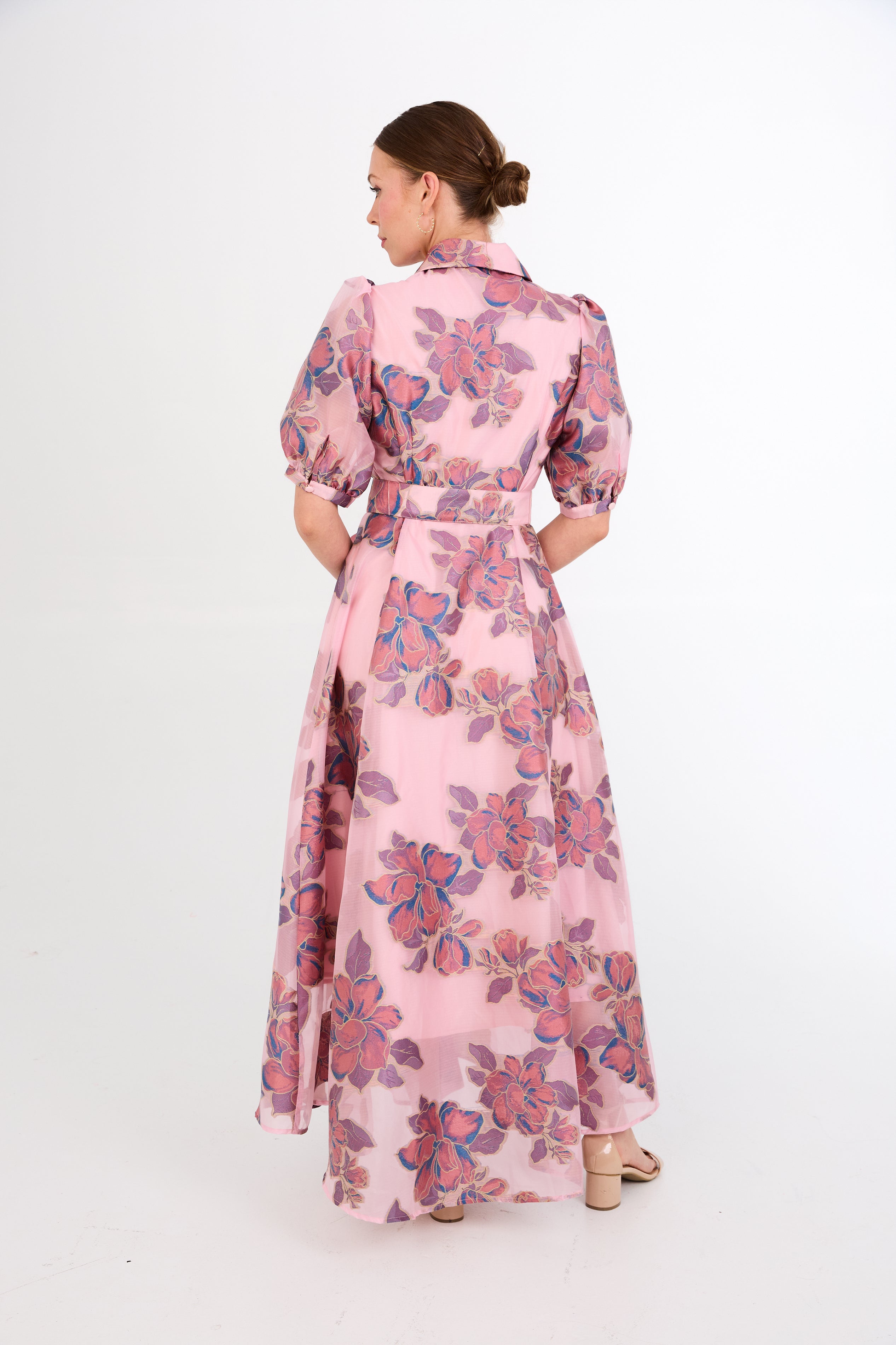 Charlotte Gown Pink Peony Organza