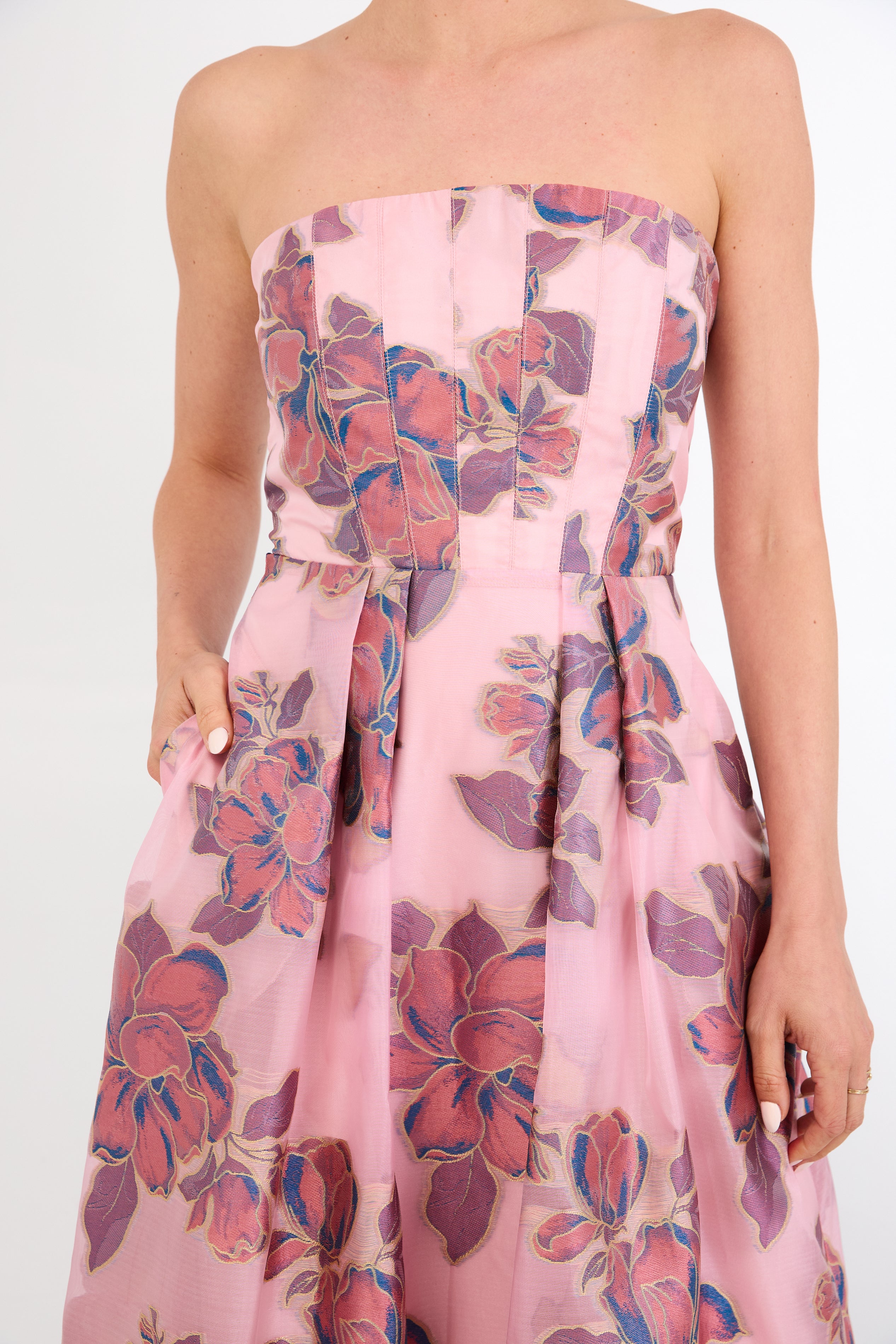 Catherine Gown Pink Peony Organza