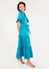 Sadie Maxi Dress Coastal Blue Linen