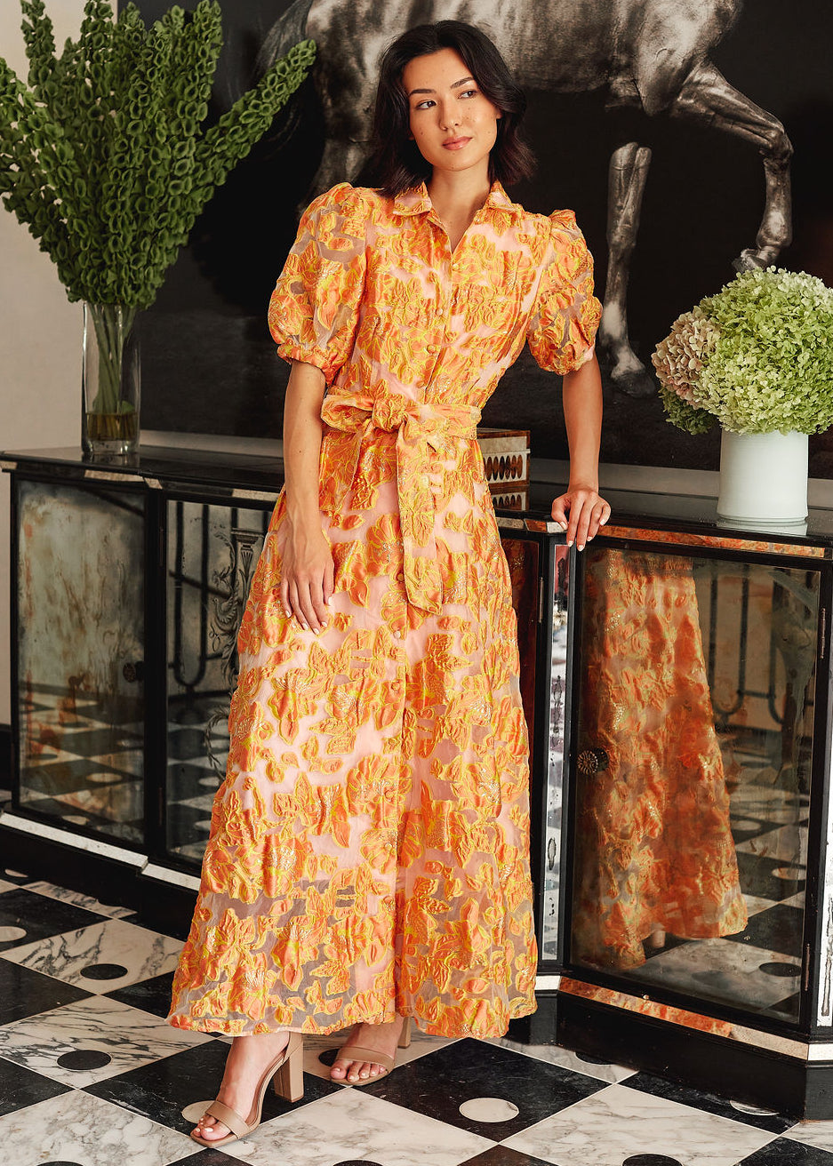 Charlotte Gown Orange Blossom Organza S / Orange