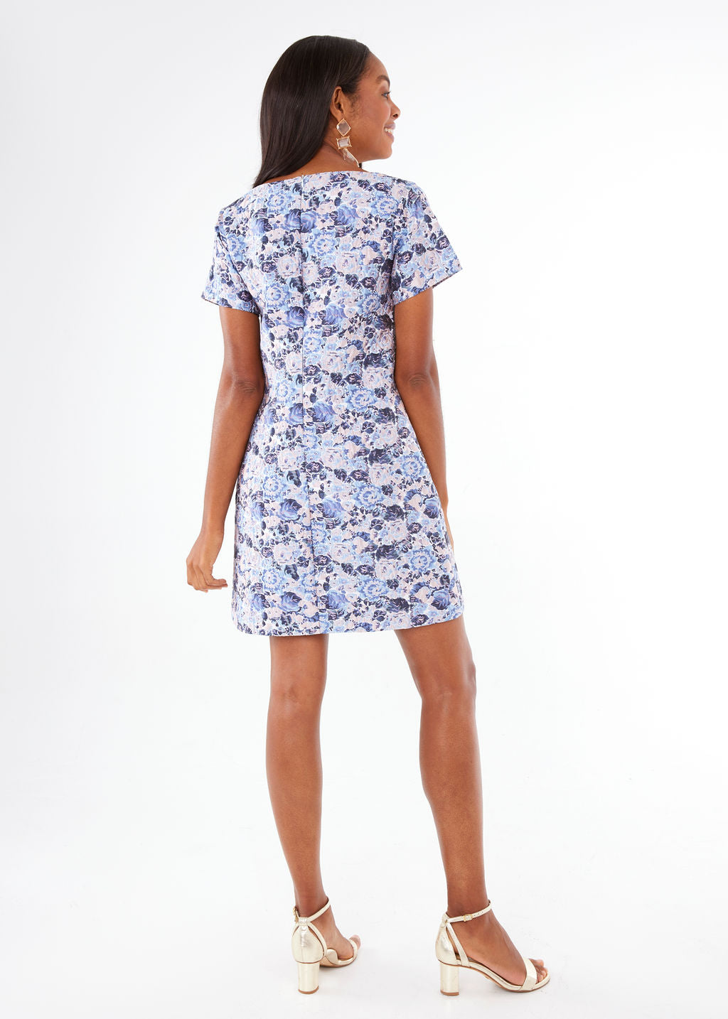 Lulu Dress Lavender Bubble Jacquard