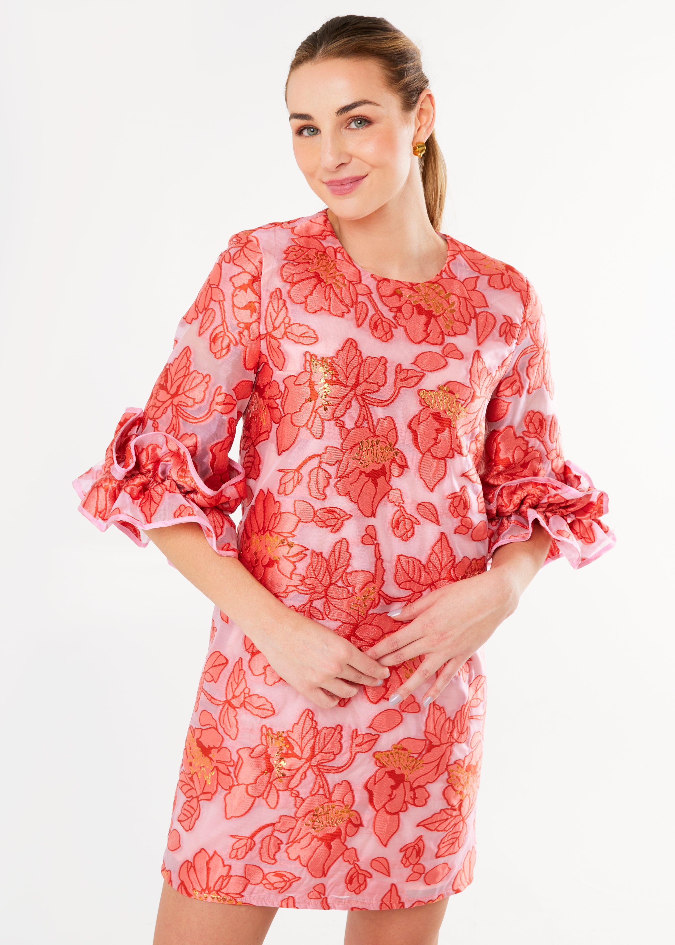 Bronwyn Dress Rose Blossom Organza