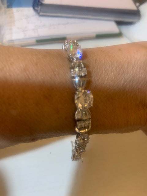Silver CZ Bracelet - 83B6152