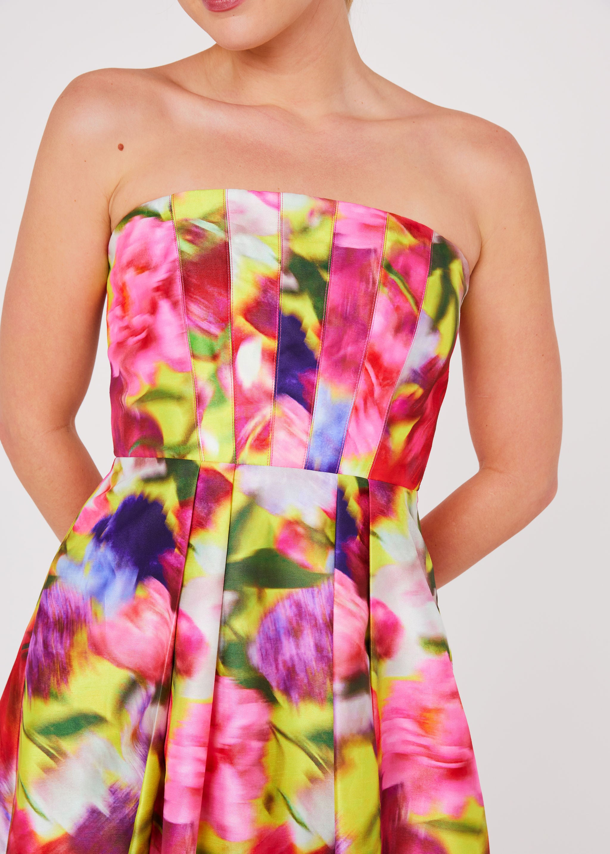 Catherine Gown Art Bloom Dupioni