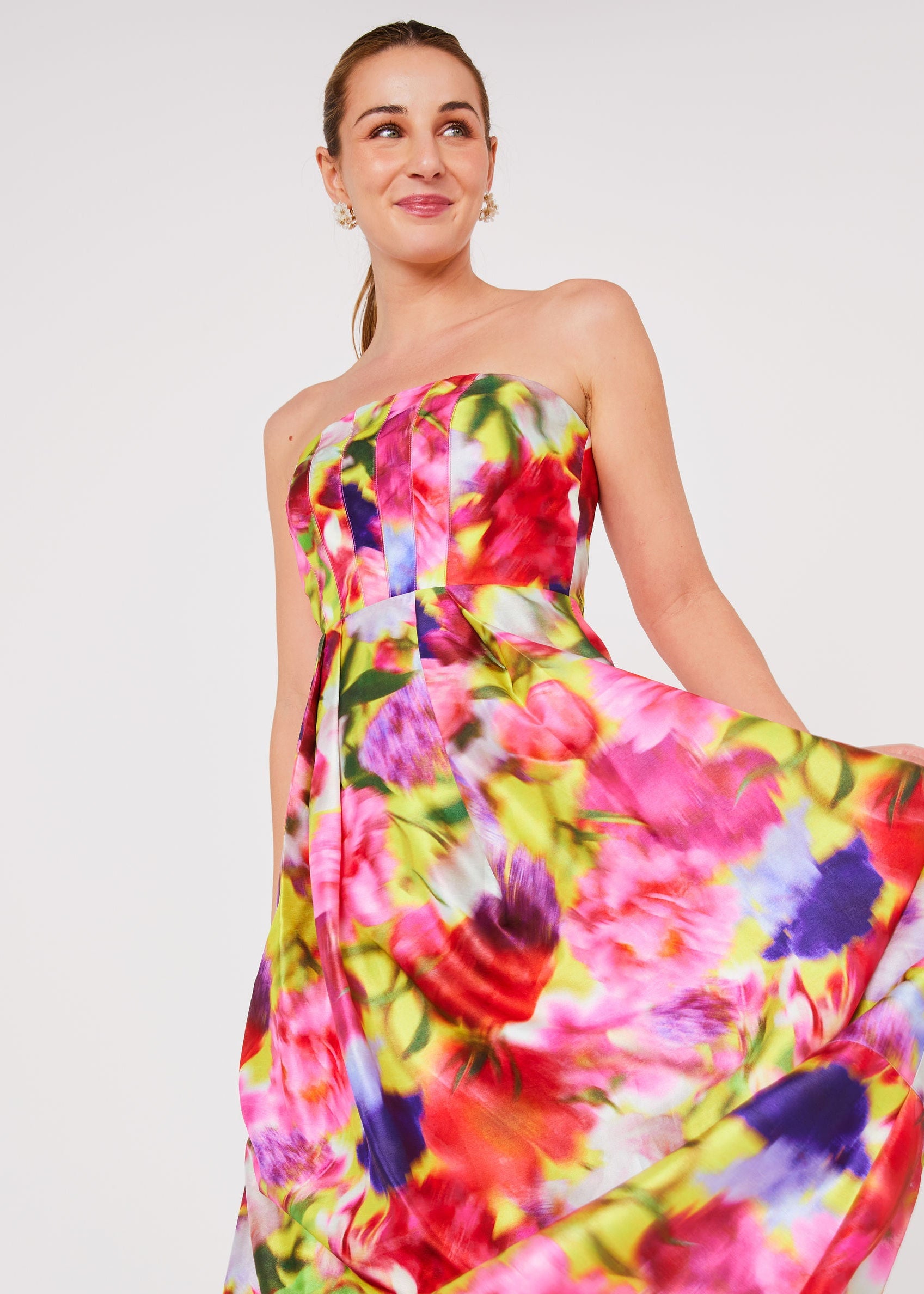 Catherine Gown Art Bloom Dupioni