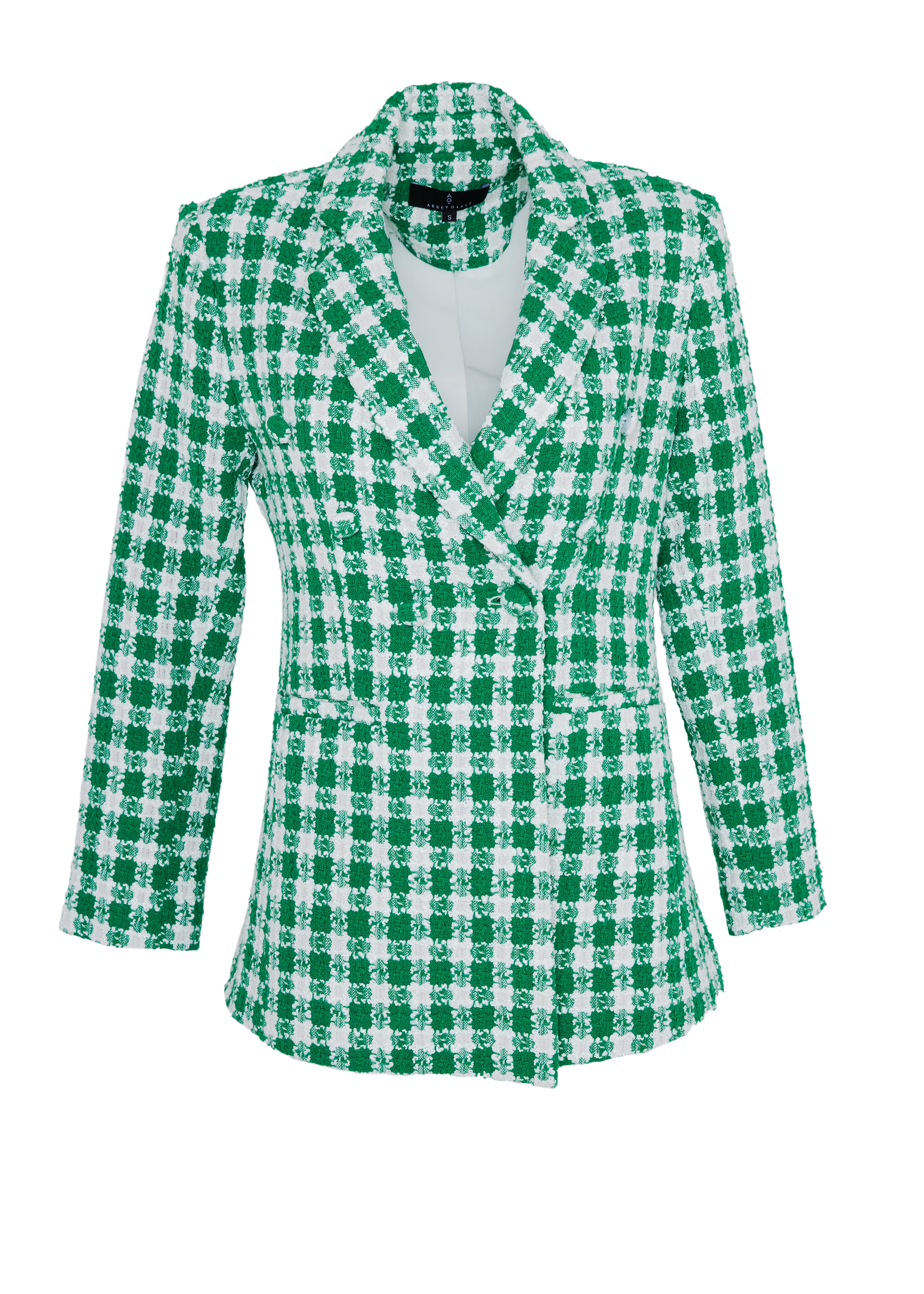 Calvin Blazer Augusta Green Check Tweed