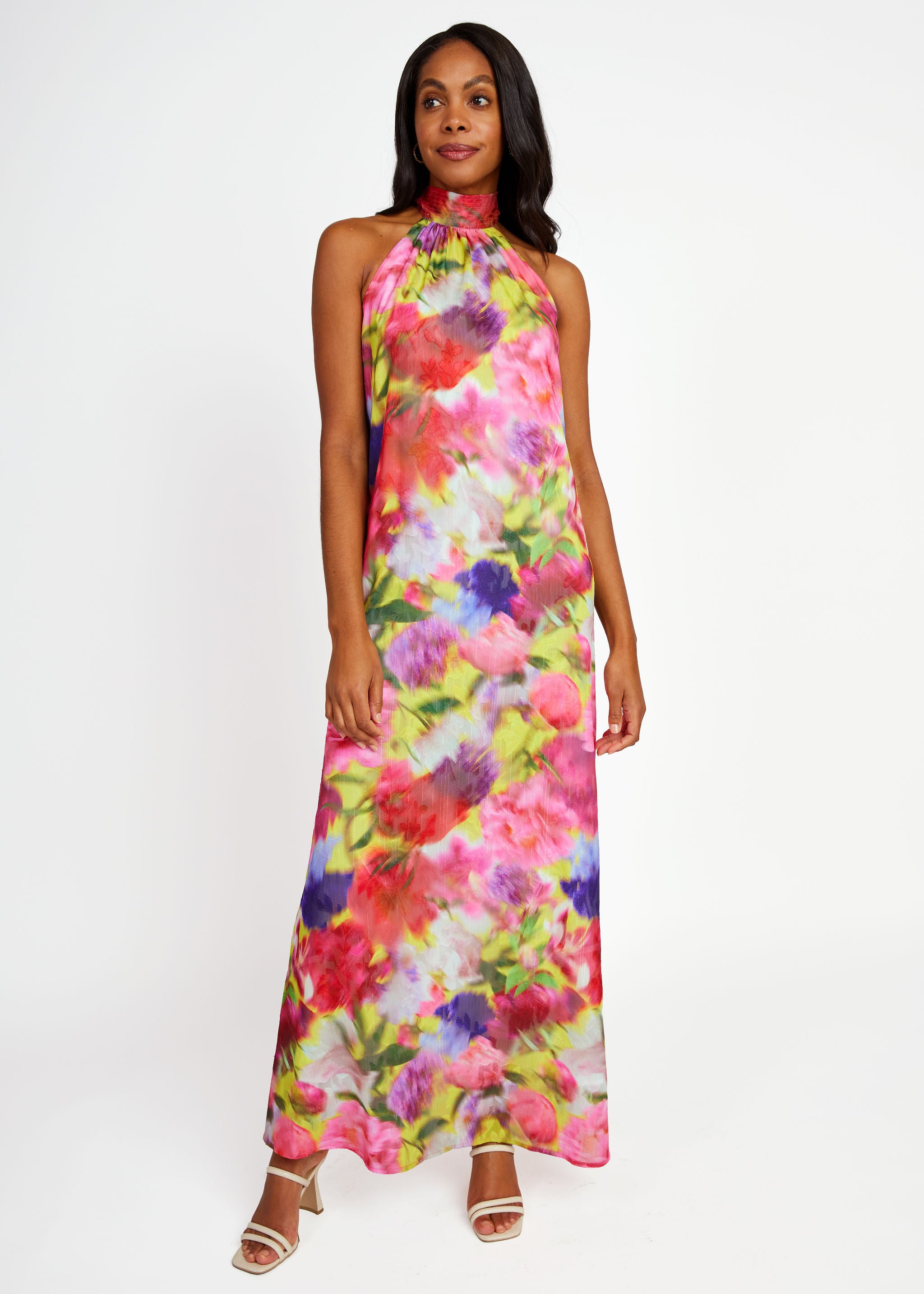Rory Gown Art Bloom Chiffon