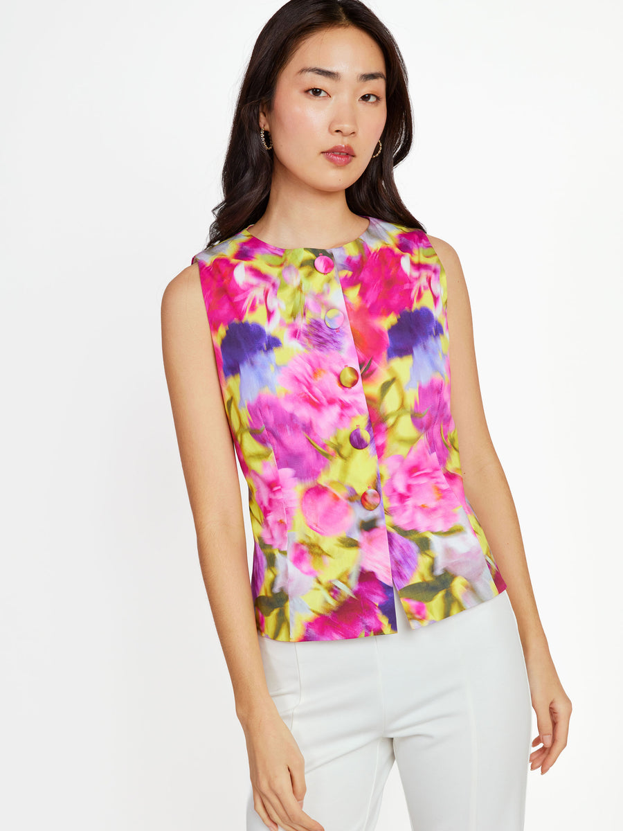 Callie Top Art Bloom Poplin