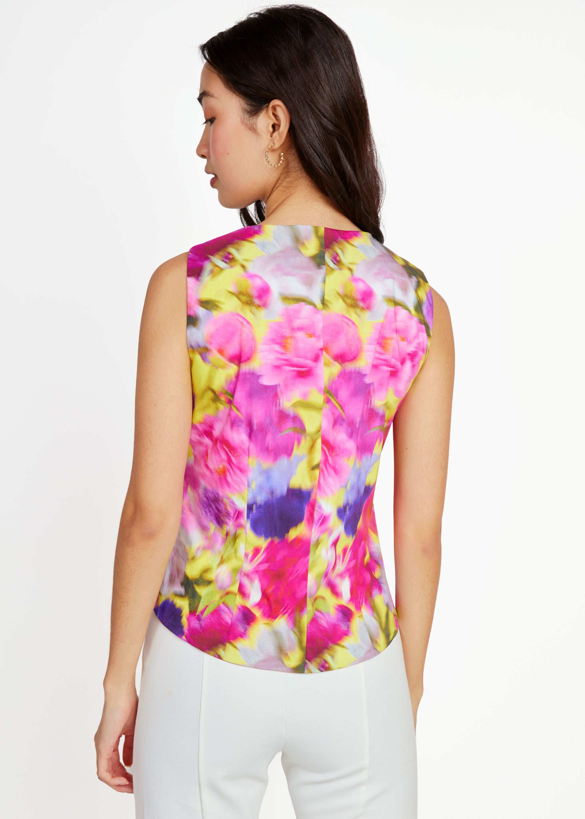 Callie Top Art Bloom Poplin