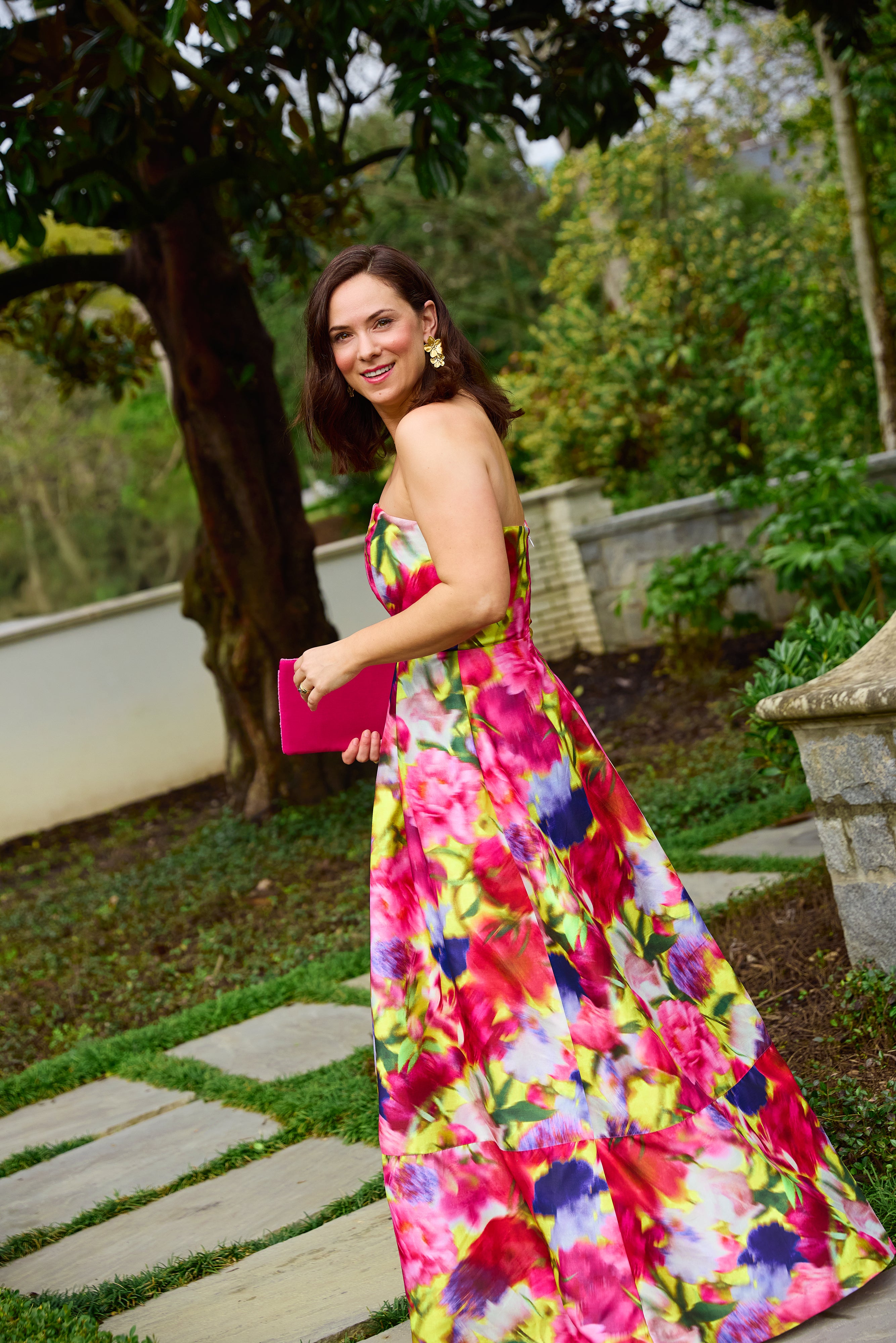 Catherine Gown Art Bloom Dupioni