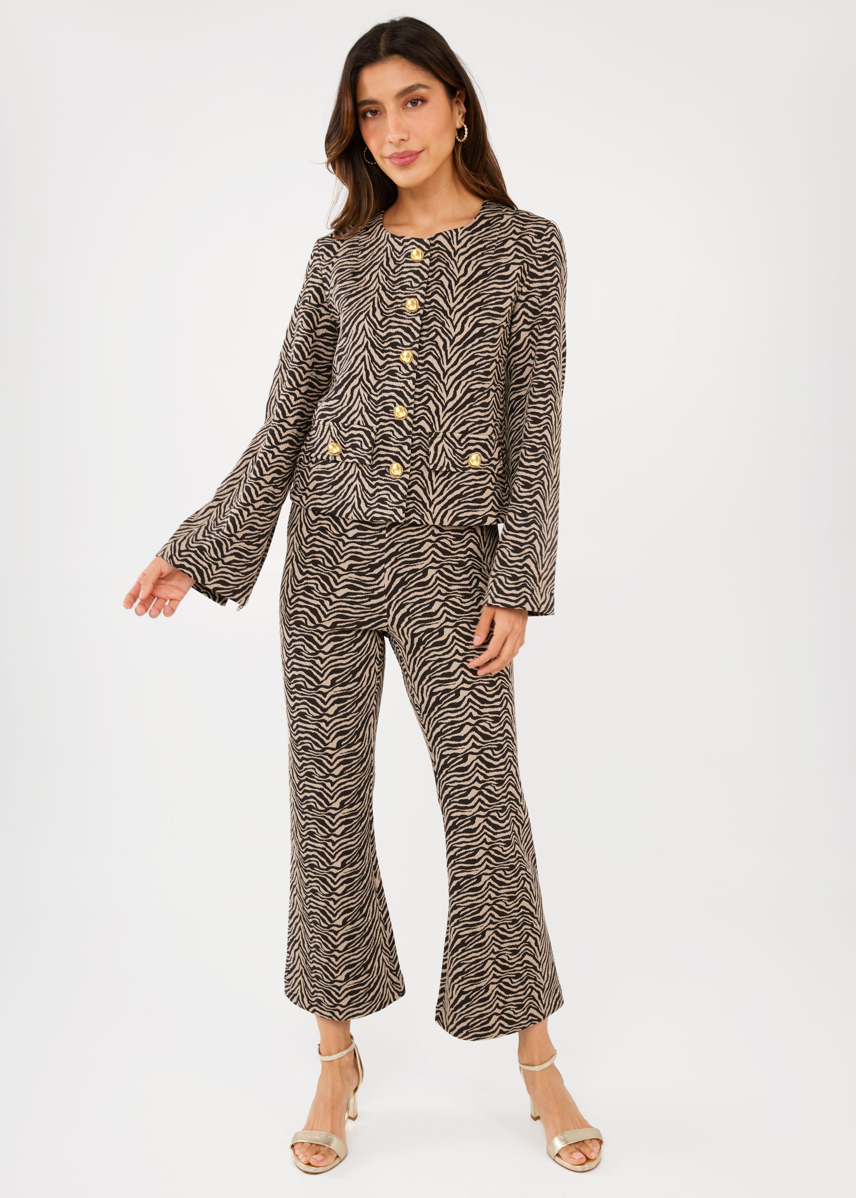 Kennedy Jacket Zebra Jacquard