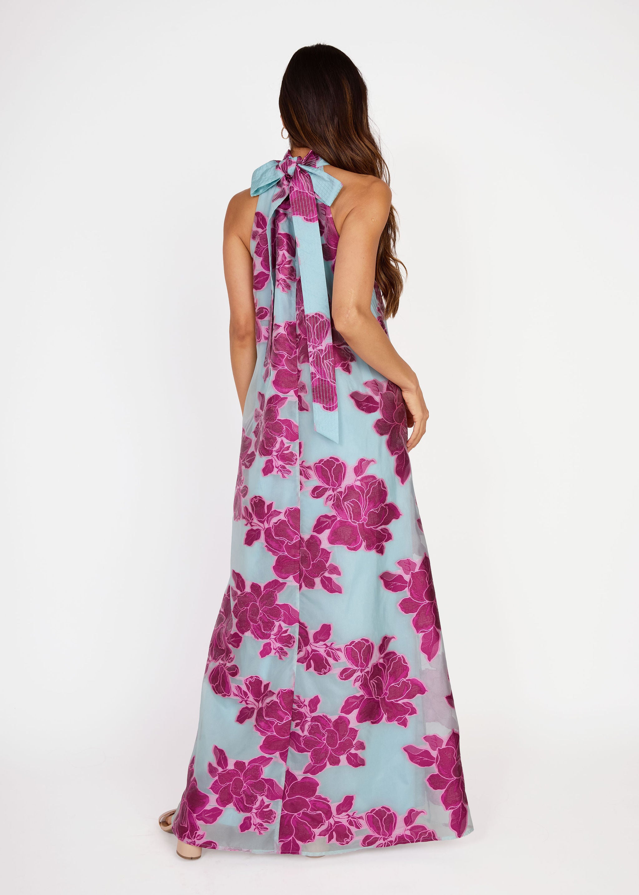 Rory Gown Berry Peony Organza