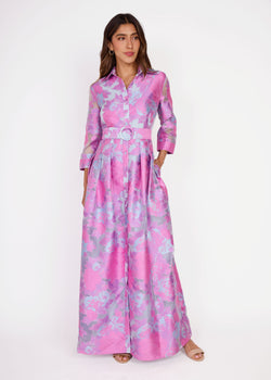 Cecilia Gown Pink Sky Gardenia Organza