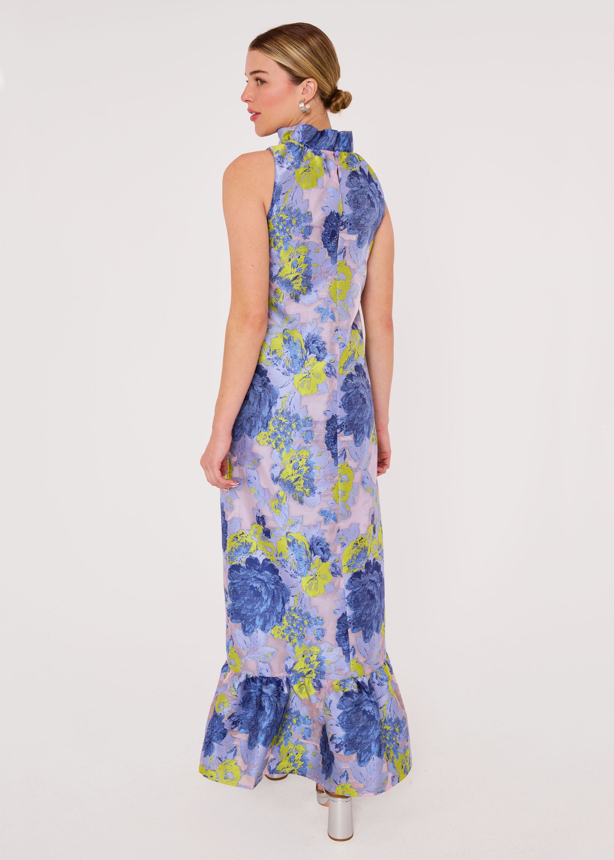 Camille Gown Indigo Gardenia Organza