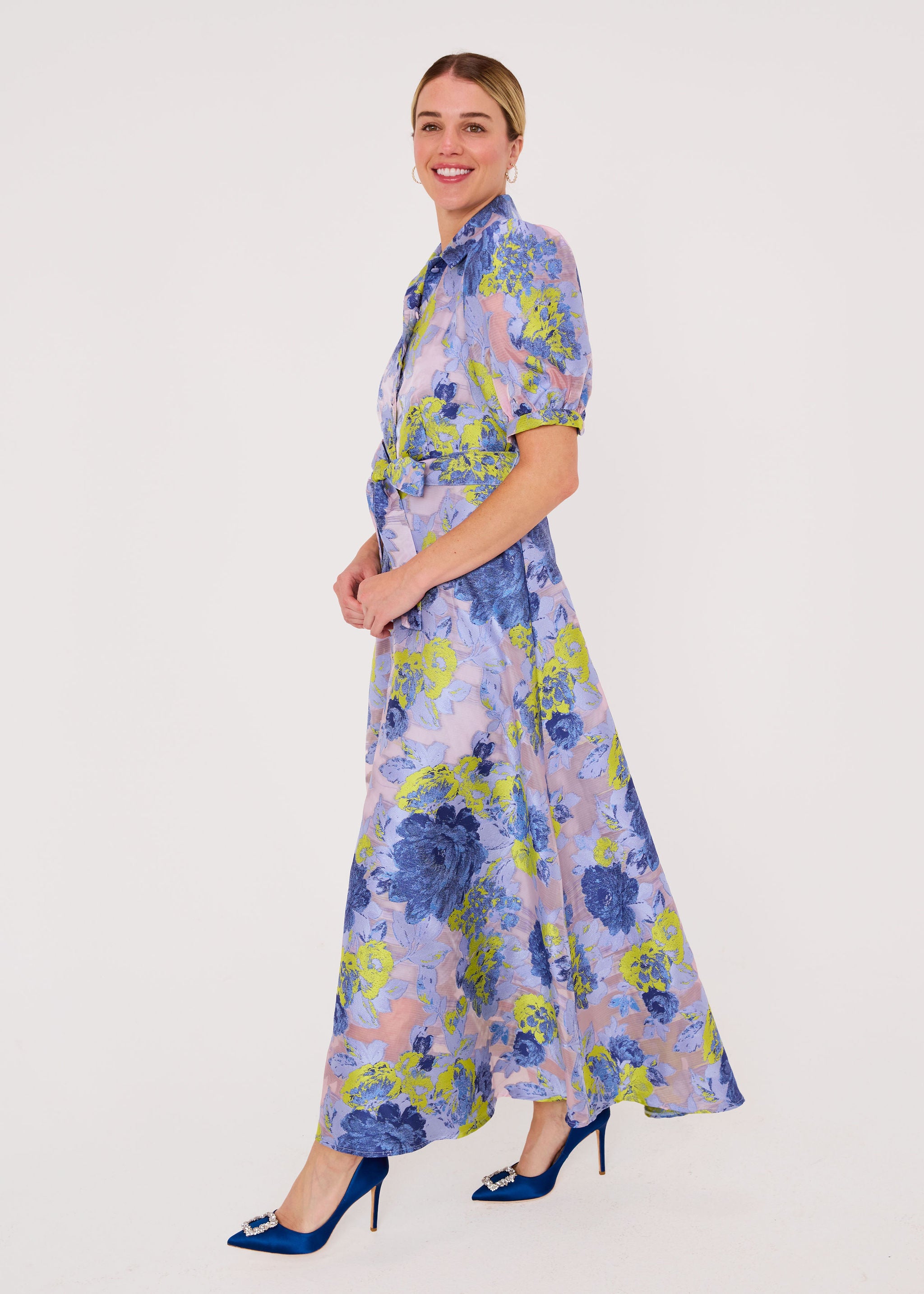 Charlotte Gown Indigo Gardenia Organza