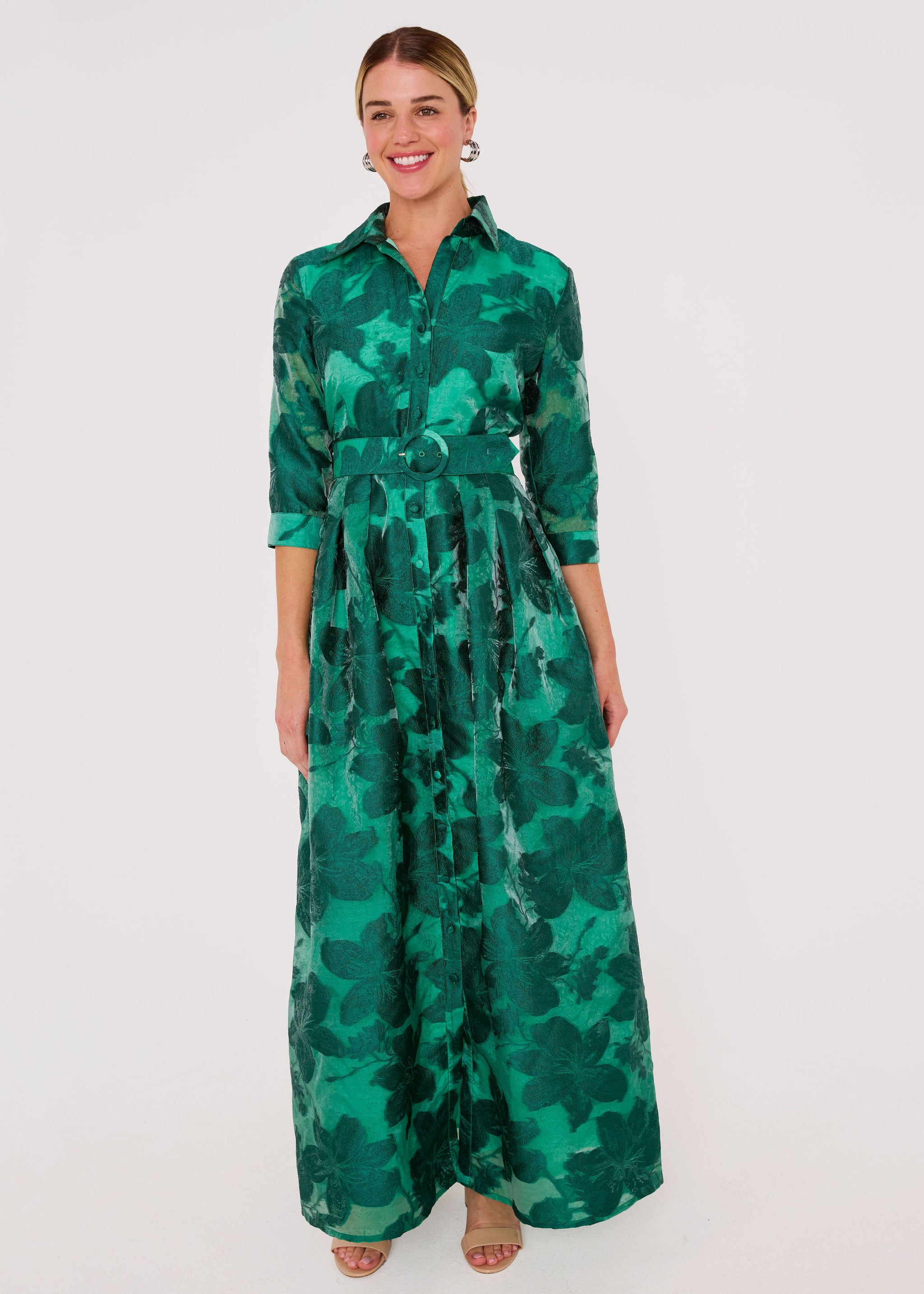 Cecilia Gown Emerald Azalea Organza