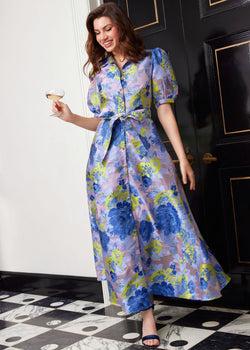 Olivia Dress Hot Coral